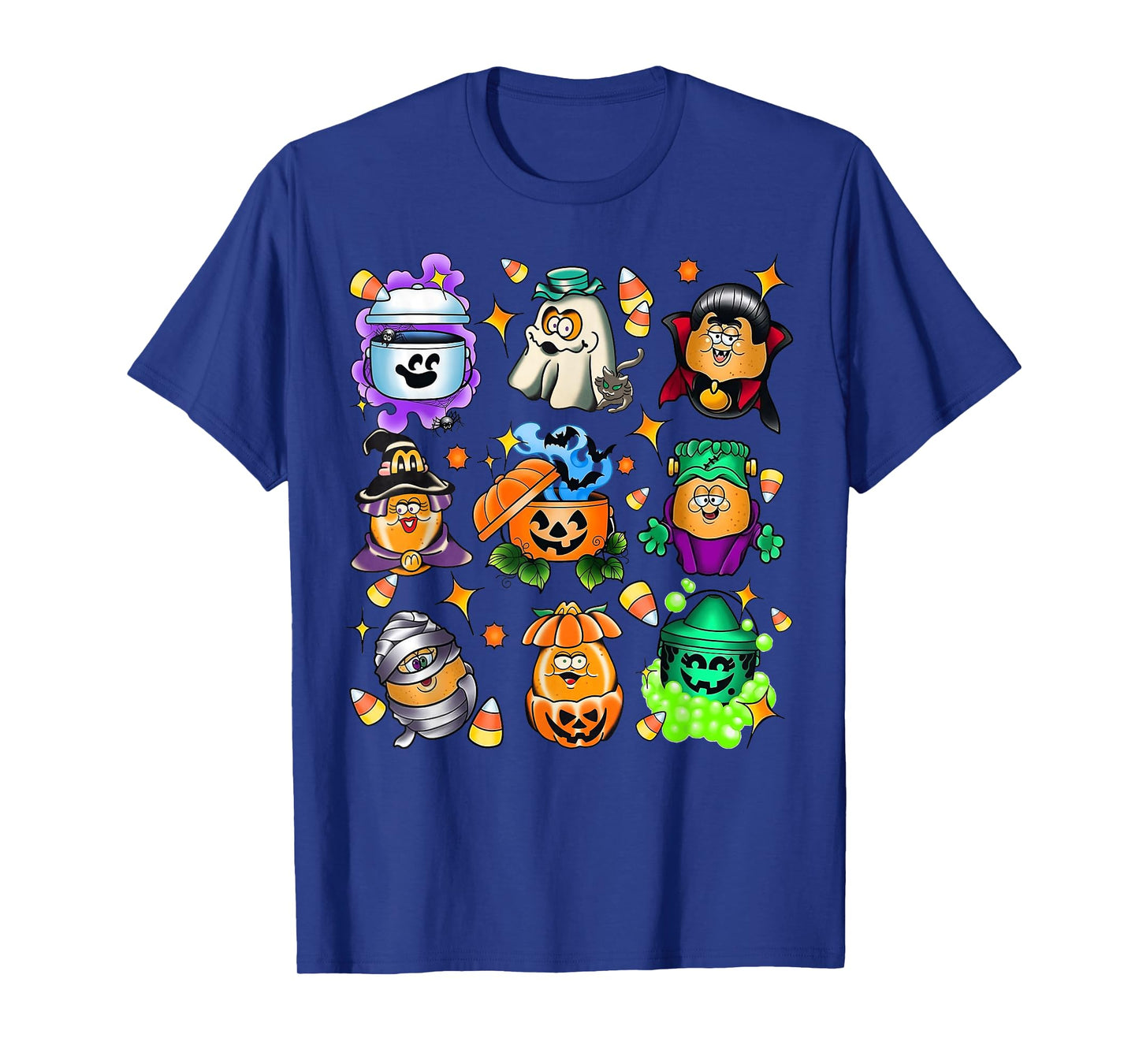 Vintage Funny Nuggets Meal Bucket Halloween Spooky Season T-Shirt