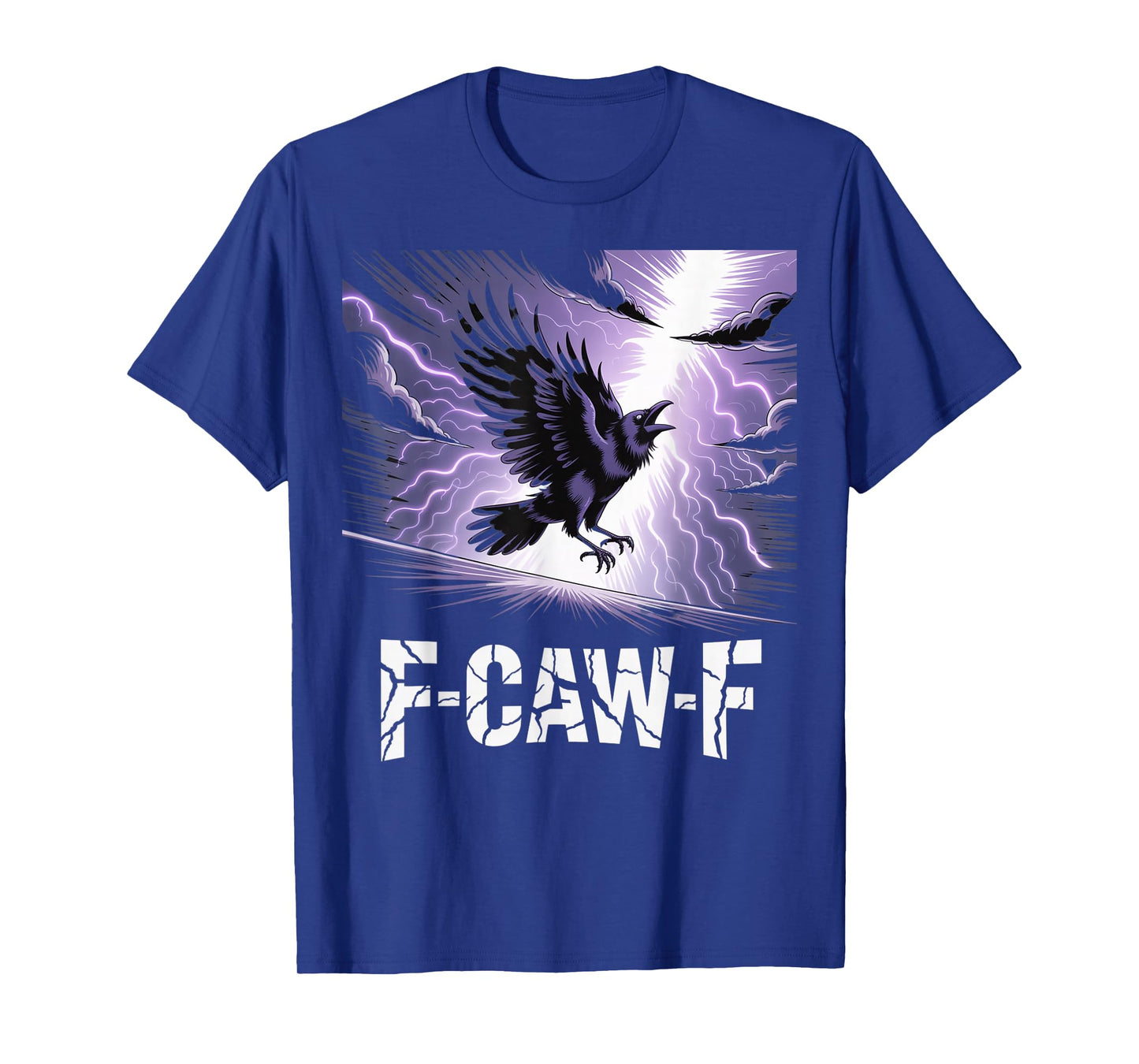 F-Caw-F Crow Funny Gothic Moon Black Bird Halloween T-Shirt