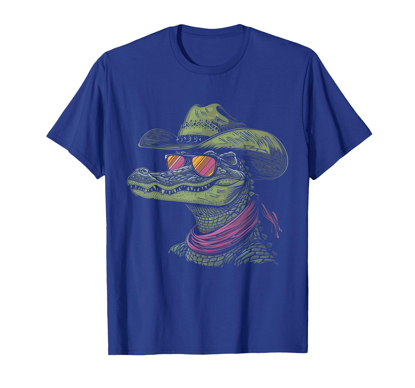 Alligator Cowboy Hat Gator Crocodile Reptile Lover Funny T-Shirt
