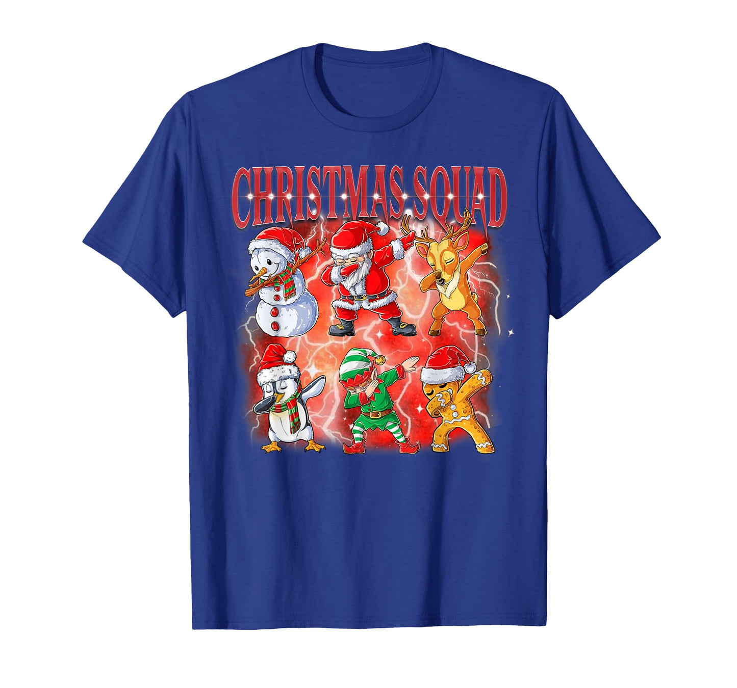 Dabbing Santa Elf Friends Christmas Family Christmas Squad T-Shirt