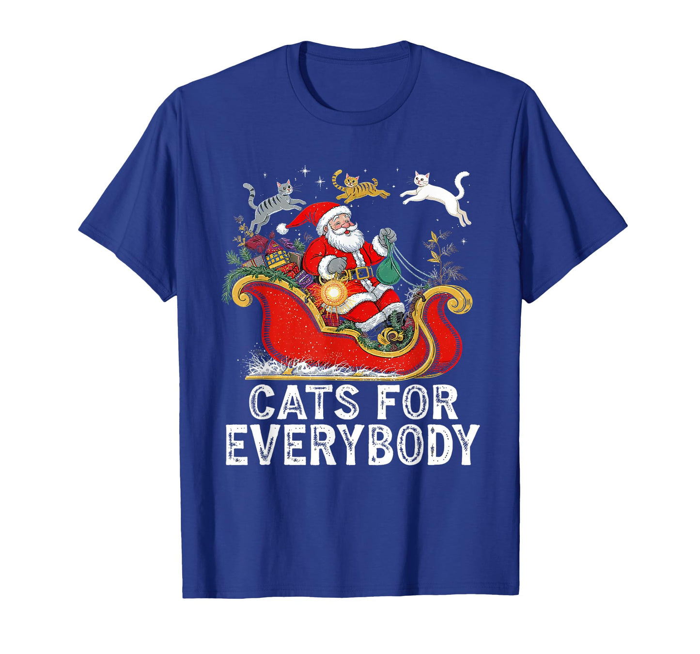 Cats for Everybody Santa's Purrfect Christmas T-Shirt