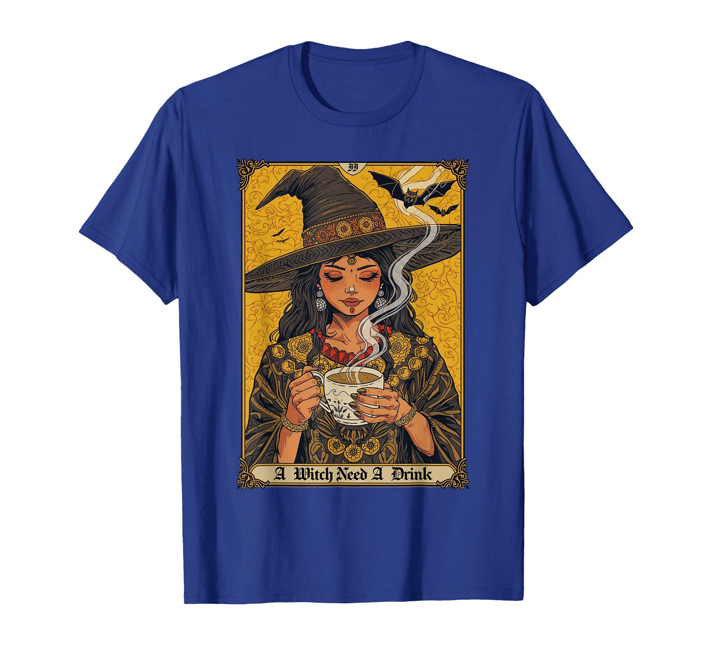 Vintage Halloween Witch Pumpkin Spice Latte Syrup Creamer T-Shirt