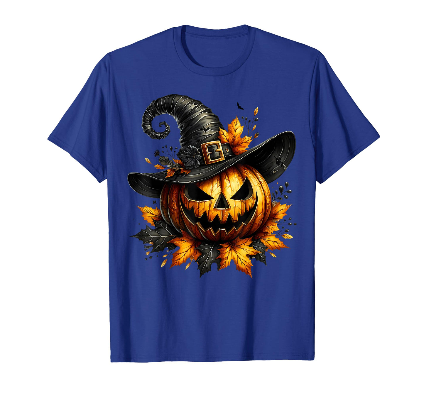 Witchy Jack O Lantern in Witch Hat Pumpkin Halloween Lover T-Shirt