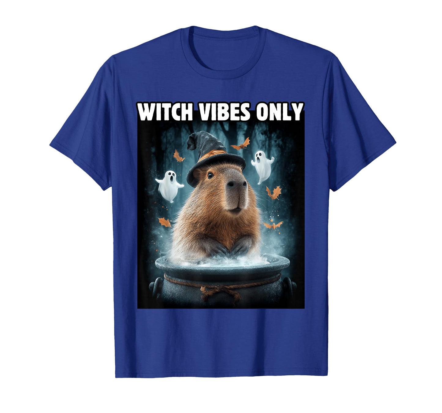Funny Halloween Witch Capybara T-Shirt