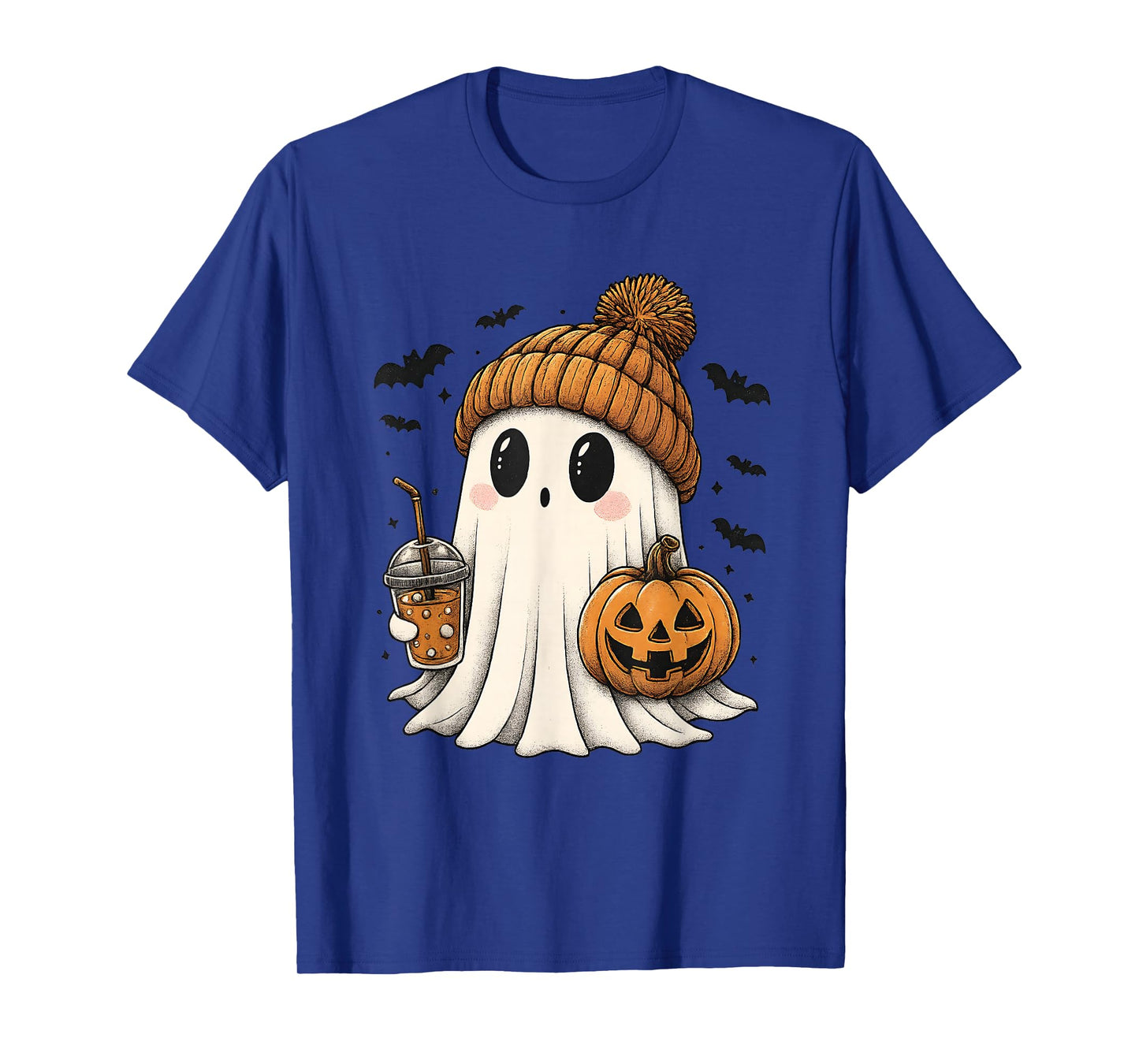 Amazing Spooky Creepy Halloween Coffee Ghost T-Shirt