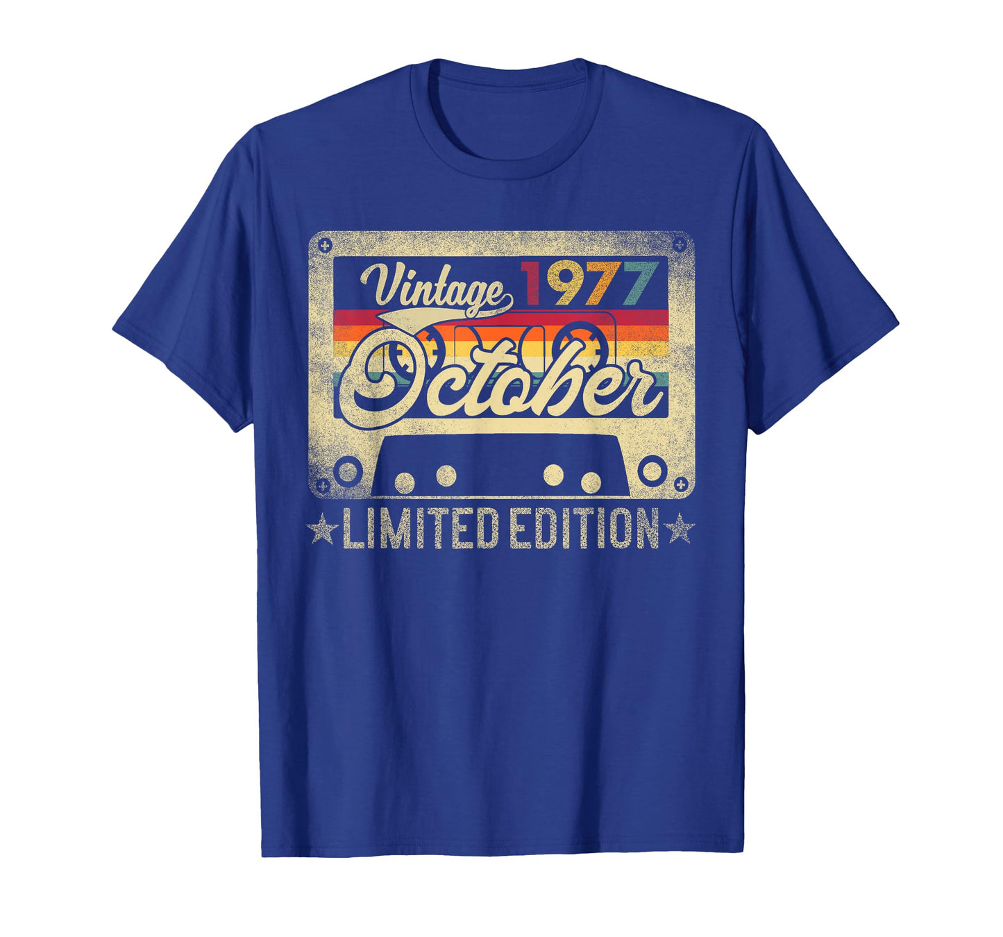 Retro - October 1977 48th Birthday 48 Years Old - Men Women T-Shirt