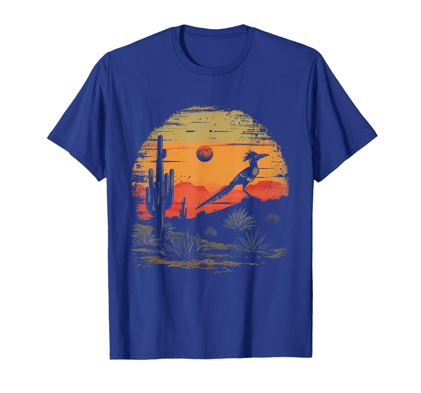 Roadrunner Bird Desert Landscape Cactus Arizona Texas Nevada T-Shirt