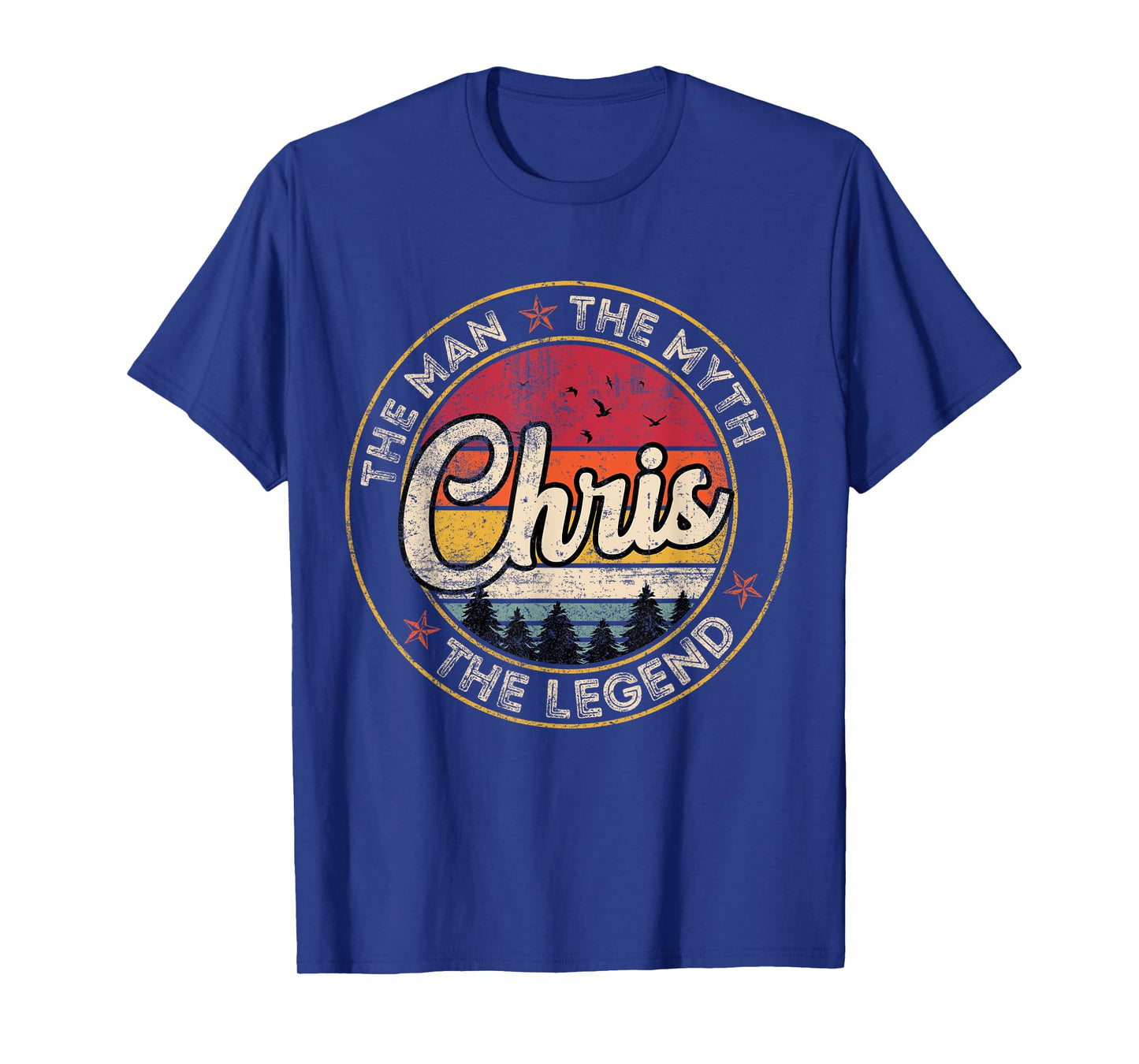 Chris The Man The Myth The Legend Personalized Name T-Shirt
