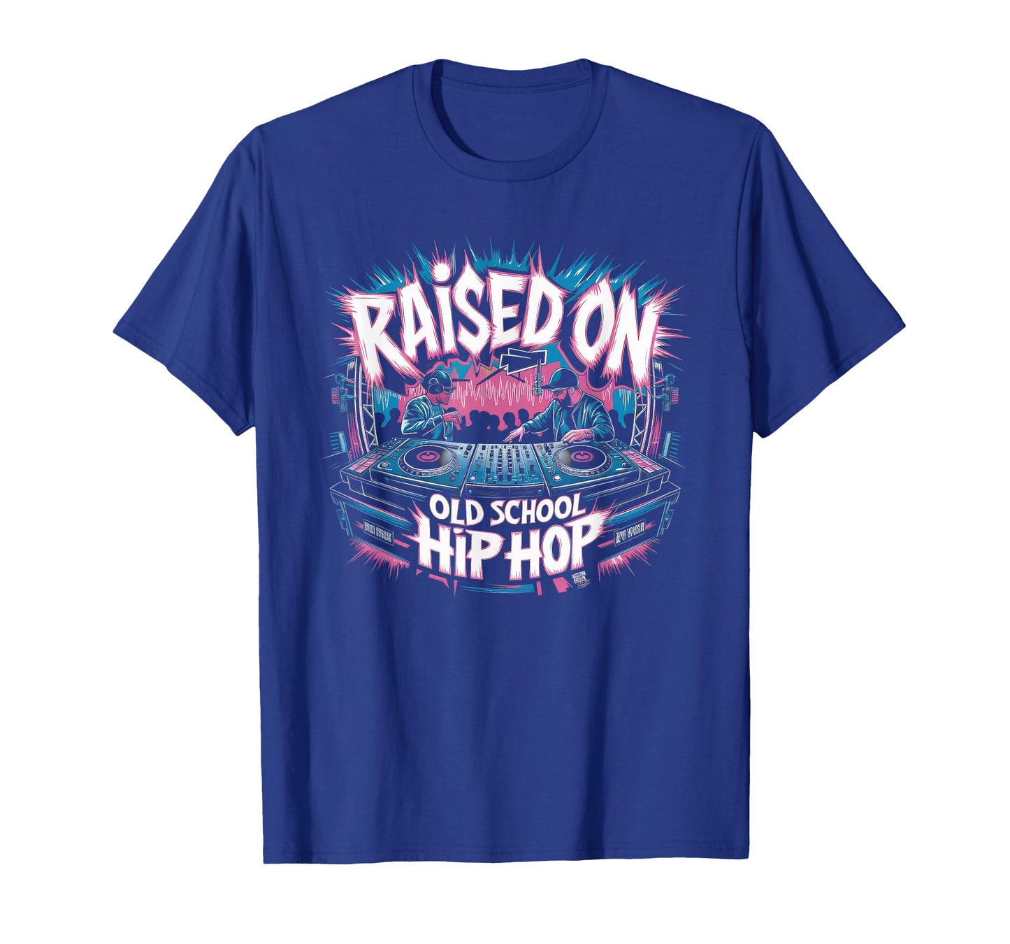 RAISED ON OLD SCHOOL Graffiti Rap HIP HOP Tshirt Cassette T-Shirt