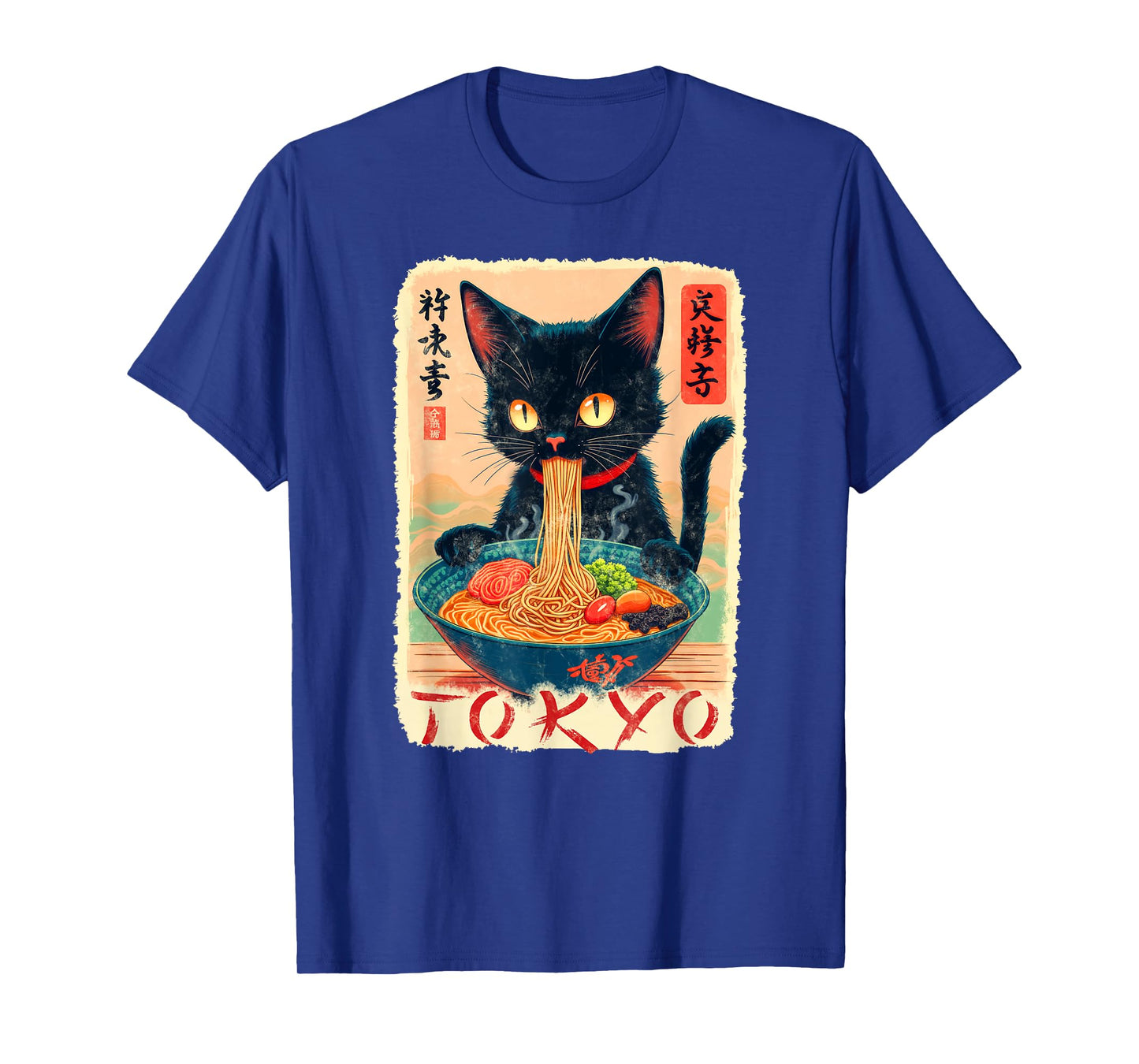 Tokyo cat Ramen Noodles Japanese Culture T-Shirt