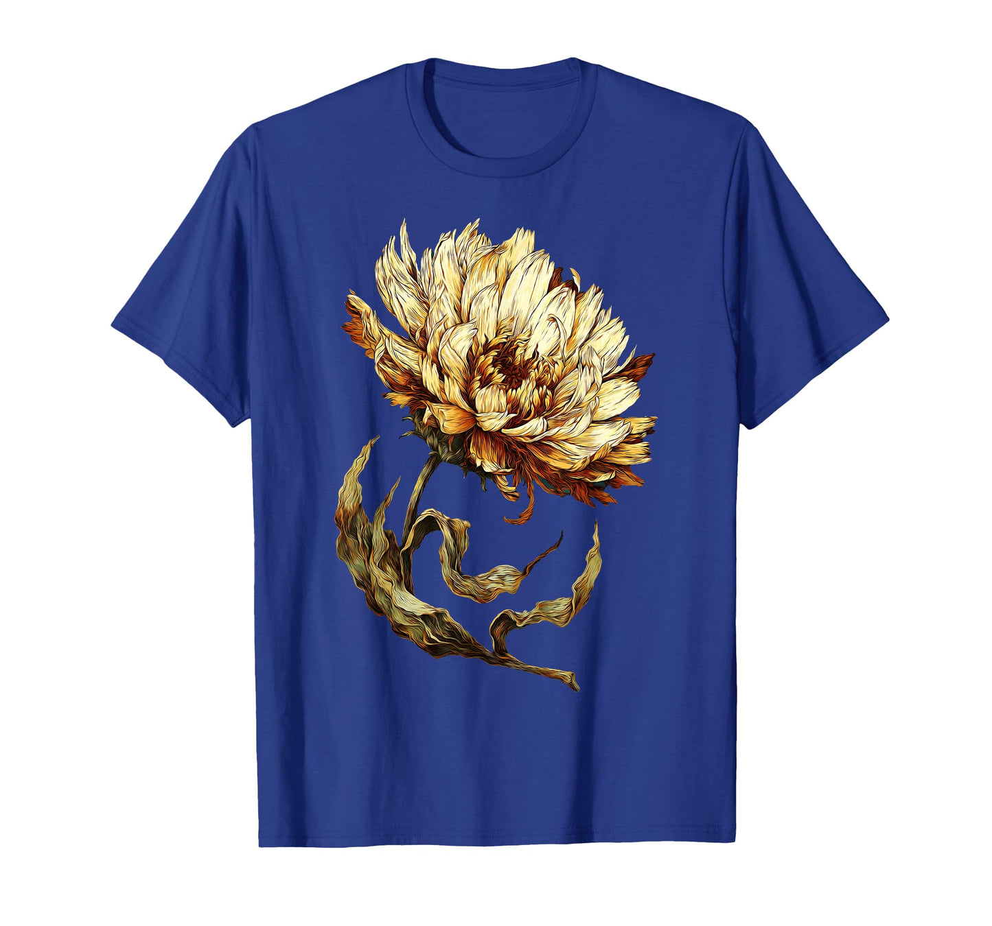 Calendula Marigold Vintage Botanical Herbal Plant Flower T-Shirt