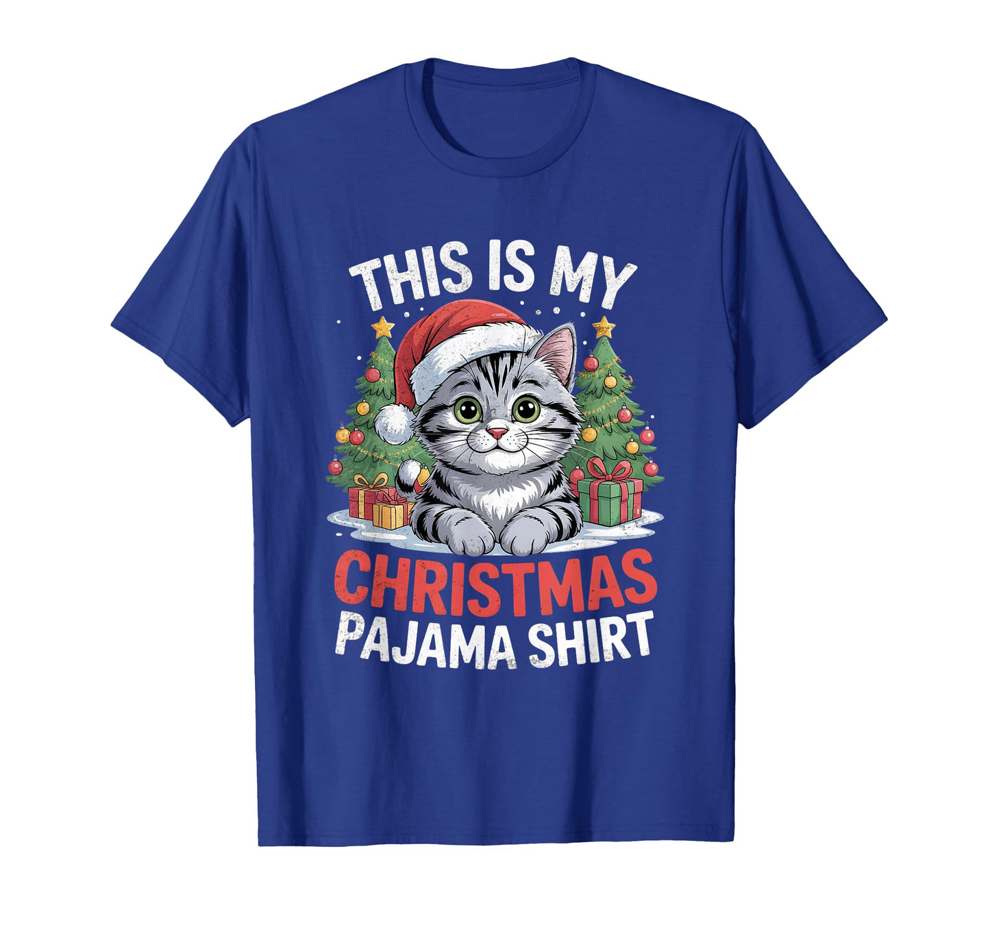 Cat This is My Christmas Pajama T-Shirt
