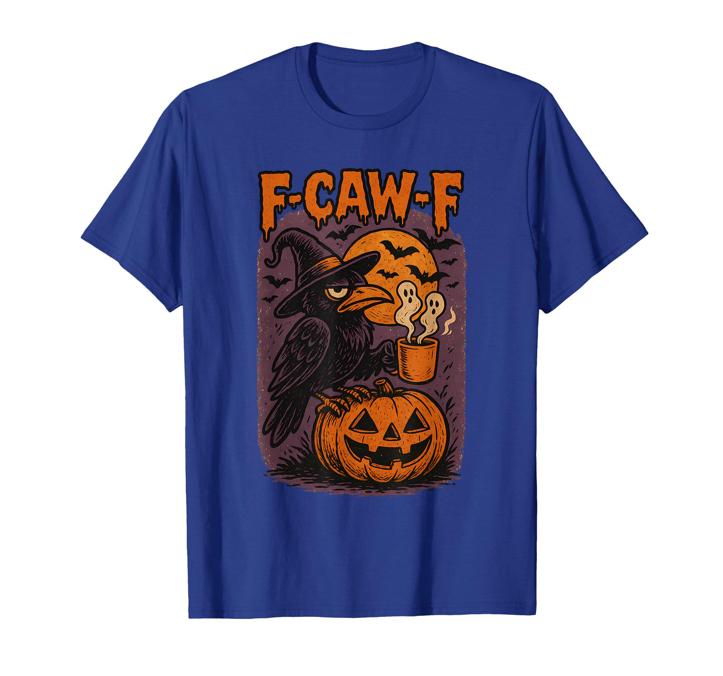 F Caw F Crow Shirt Raven Halloween Costume Women Fawk Off T-Shirt