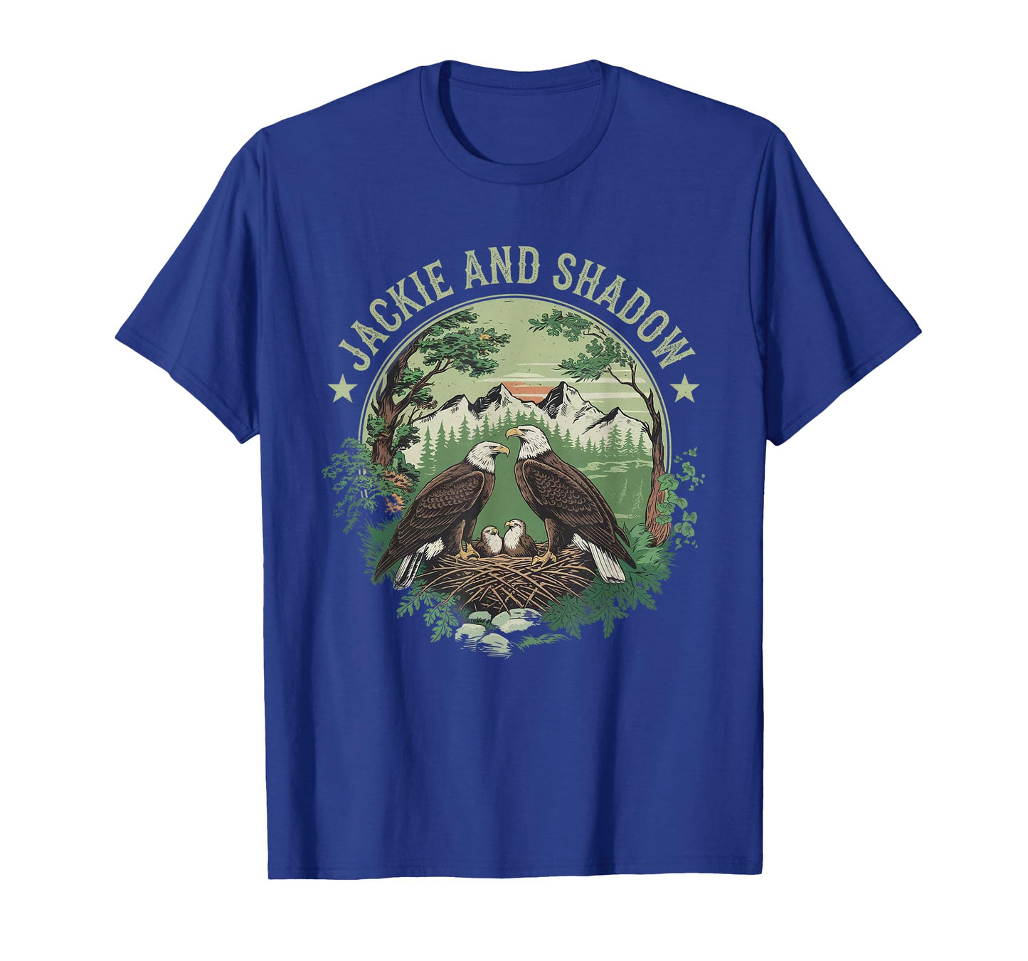 Vintage Jackie And Shadow Bald Eagle Family Nature Lovers T-Shirt