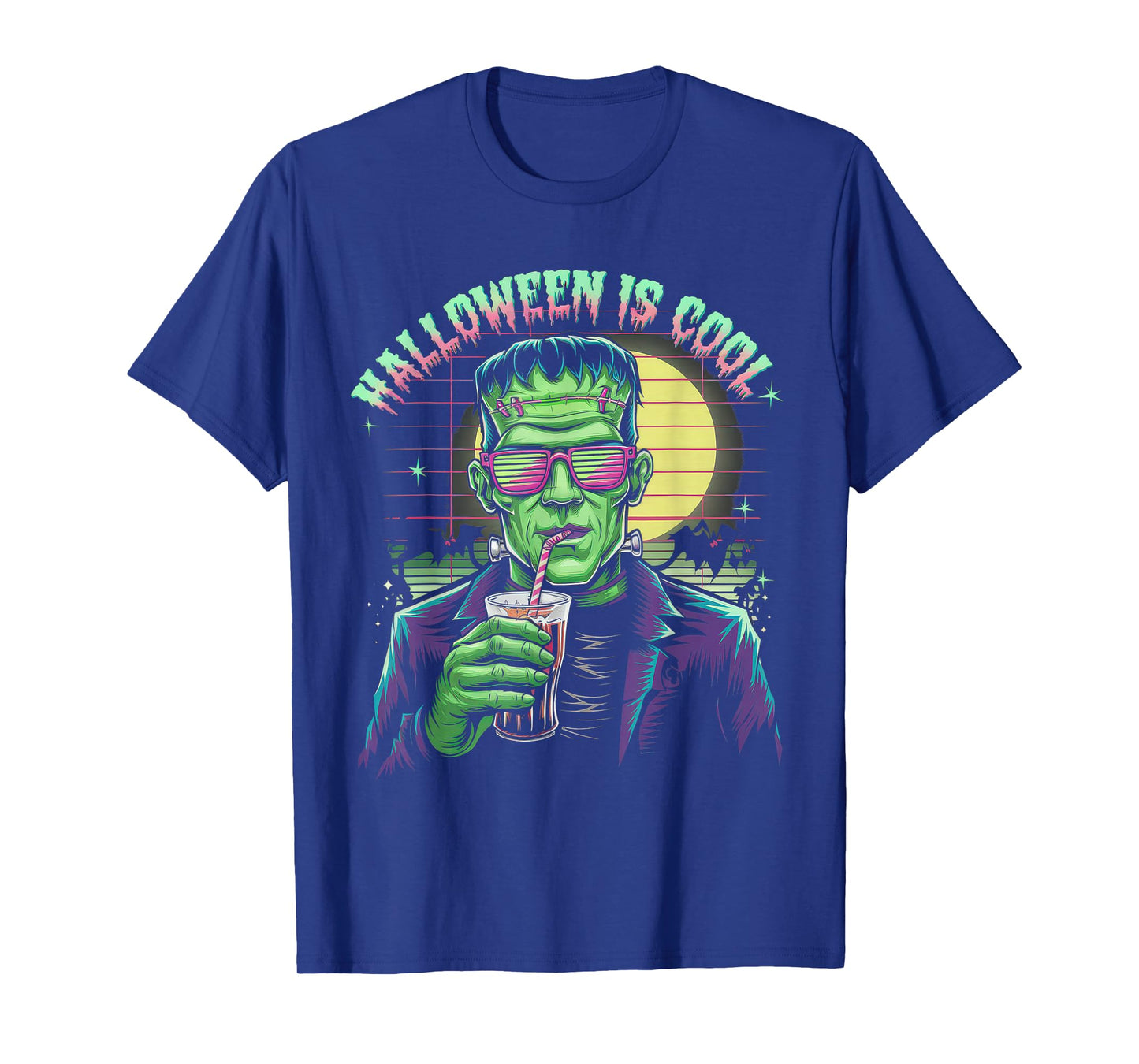 Halloween is Cool Tshirt Women Men Frankenstein Monster T-Shirt