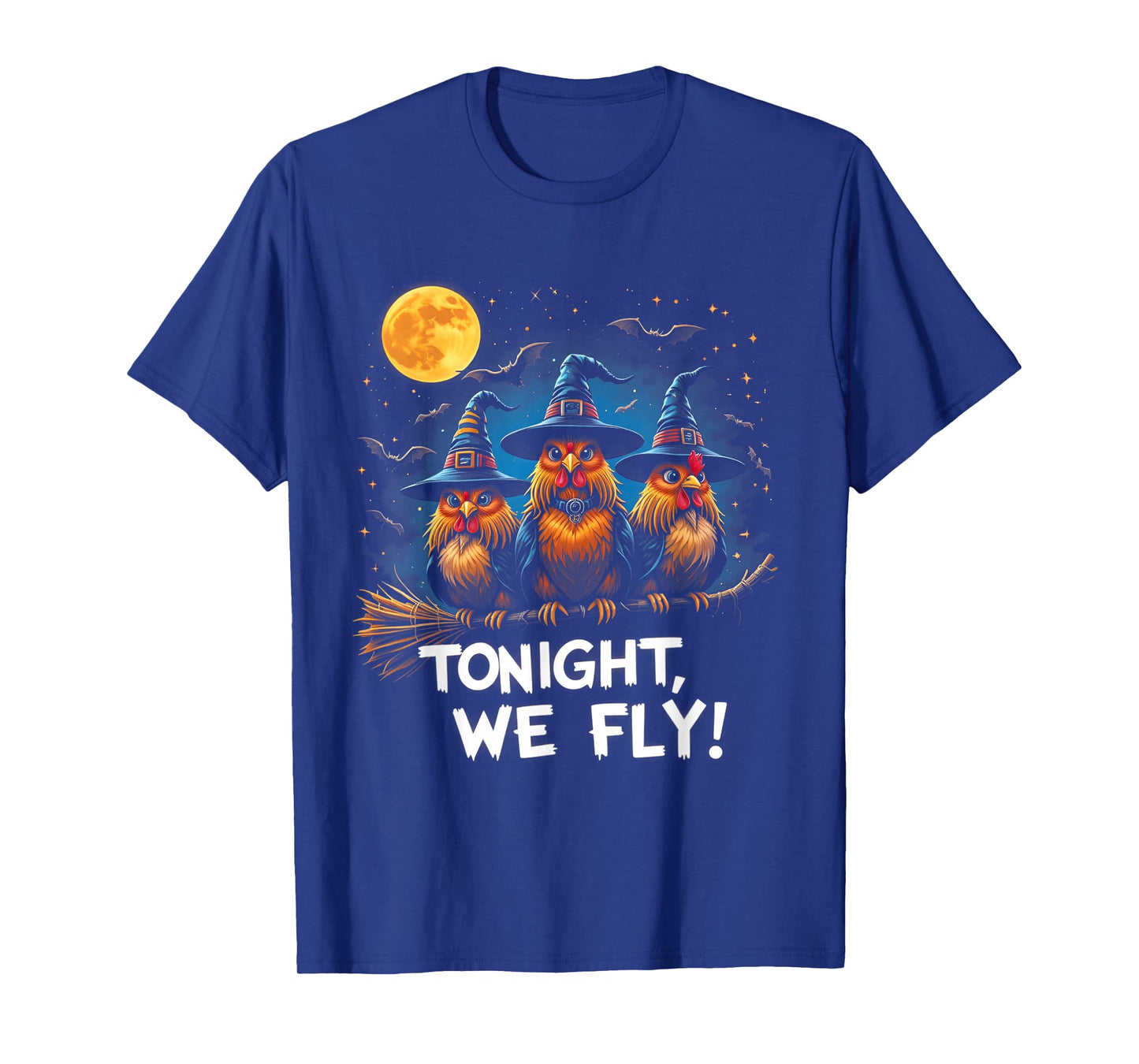 Tonight We Fly Chicken Halloween Funny Spooky Season T-Shirt