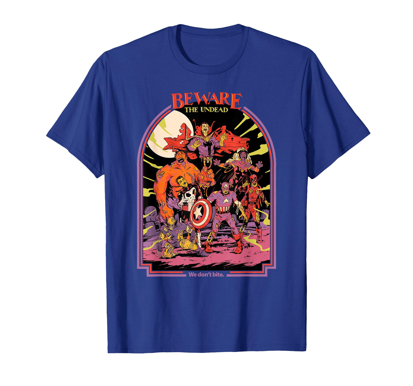 Marvel Zombies Beware the Undead We Don’t Bite Halloween T-Shirt