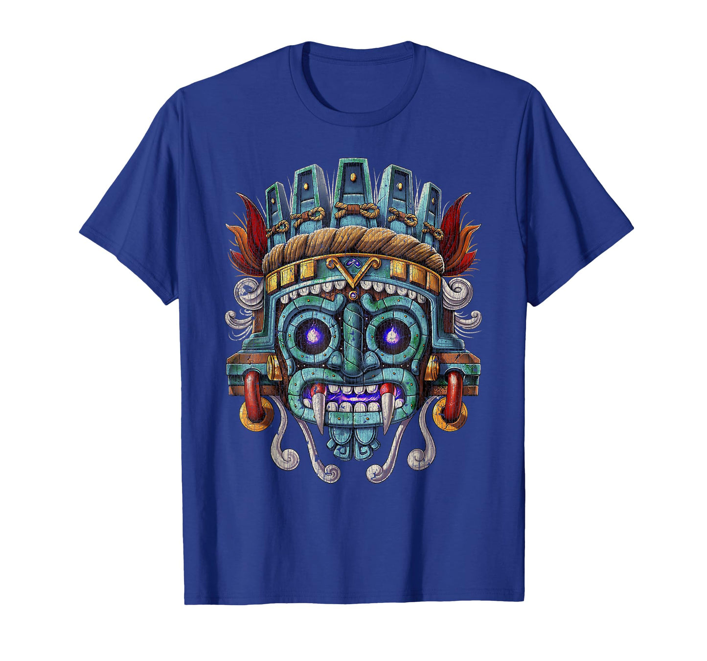Vintage Aztec God Tlaloc Mayan Mythology Deity Mexican copy T-Shirt