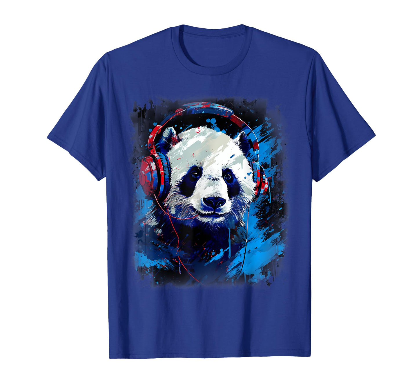 Rave EDM Panda Headphone T-Shirt