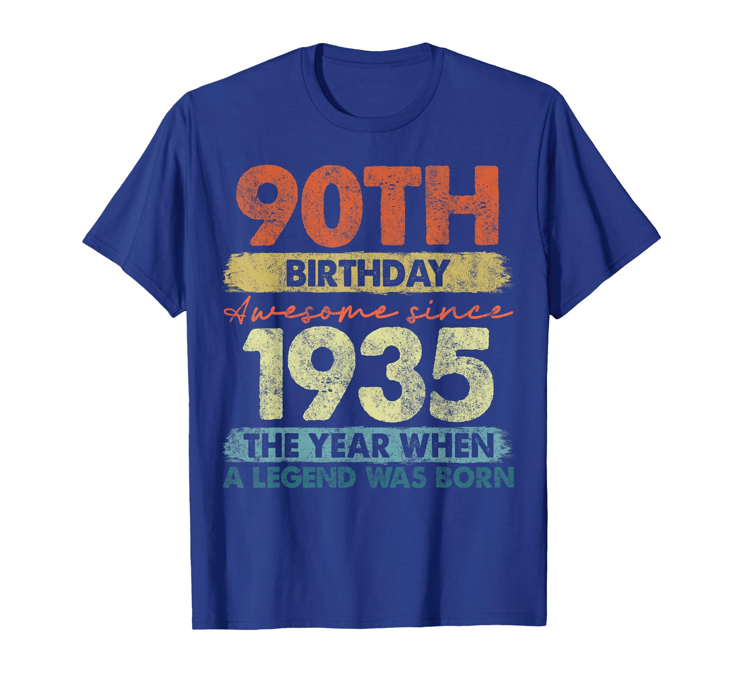 Vintage Legend Birthday Shirts For Men Women 2025 90 Year Old Gifts Vintage 1935 Limited Edition 90th Birthday T-Shirt Unisex-Adults and Kids Black Short Sleeve Small T-Shirt