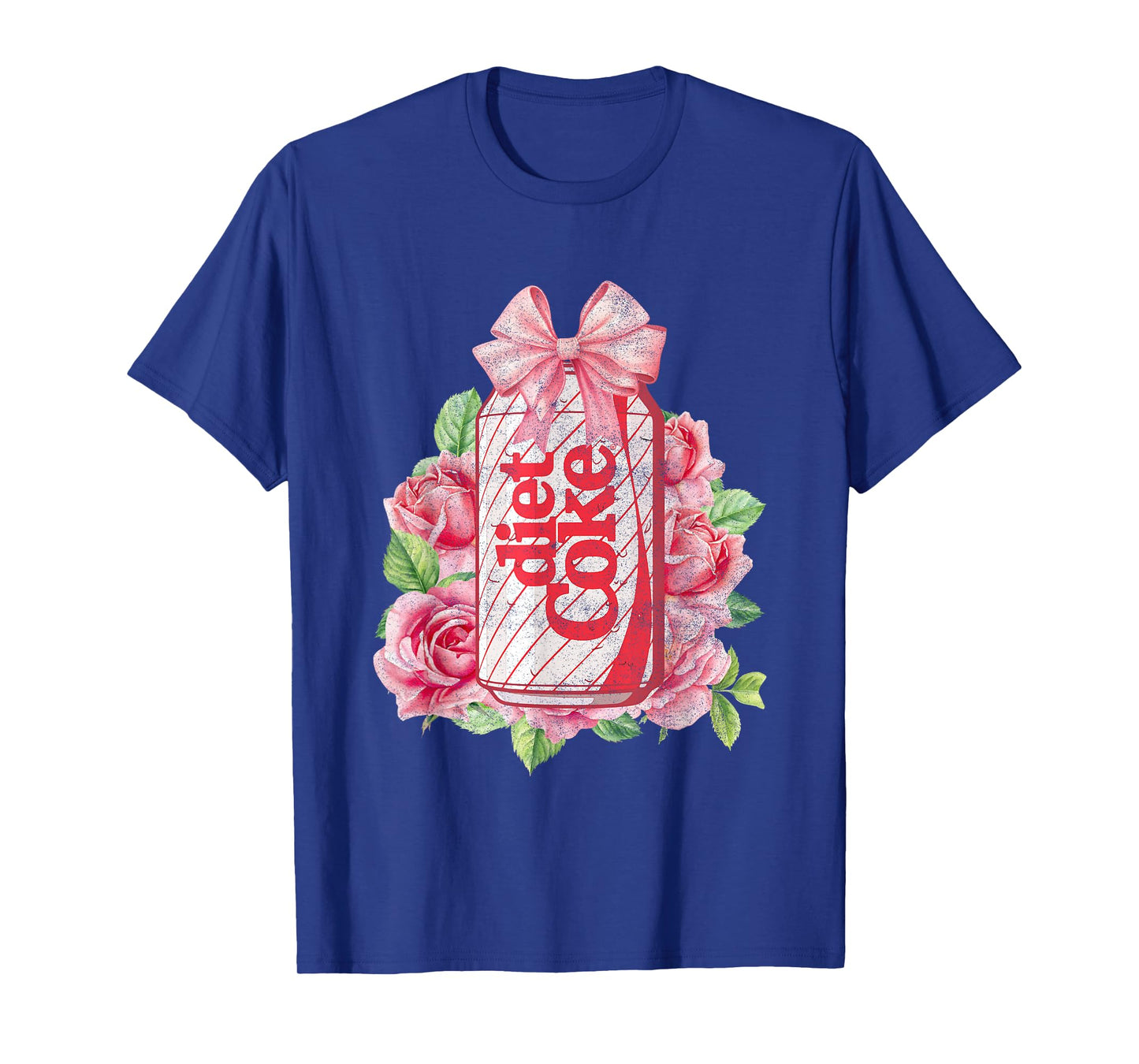 Coca-Cola Diet Coke With Pink Bow Floral Logo Vintage T-Shirt