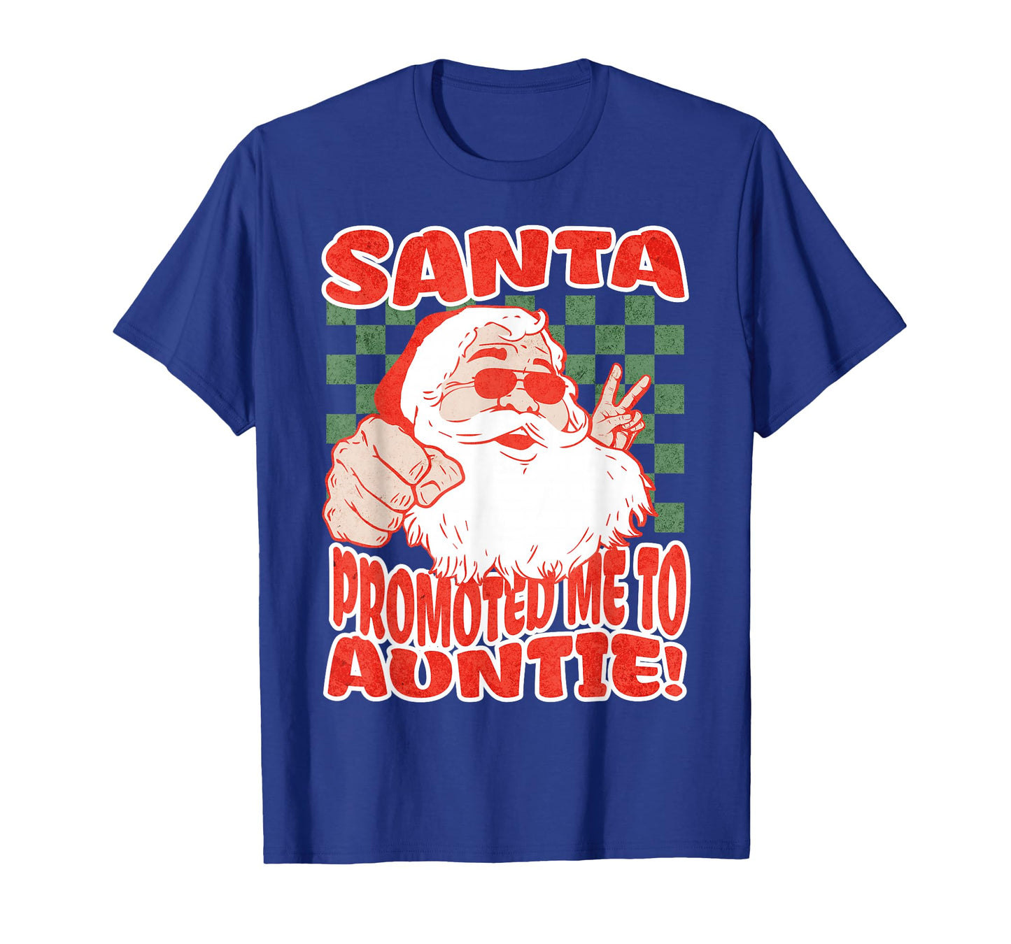 Santa Promoted Me to Auntie Christmas Baby Announcement T-Shirt