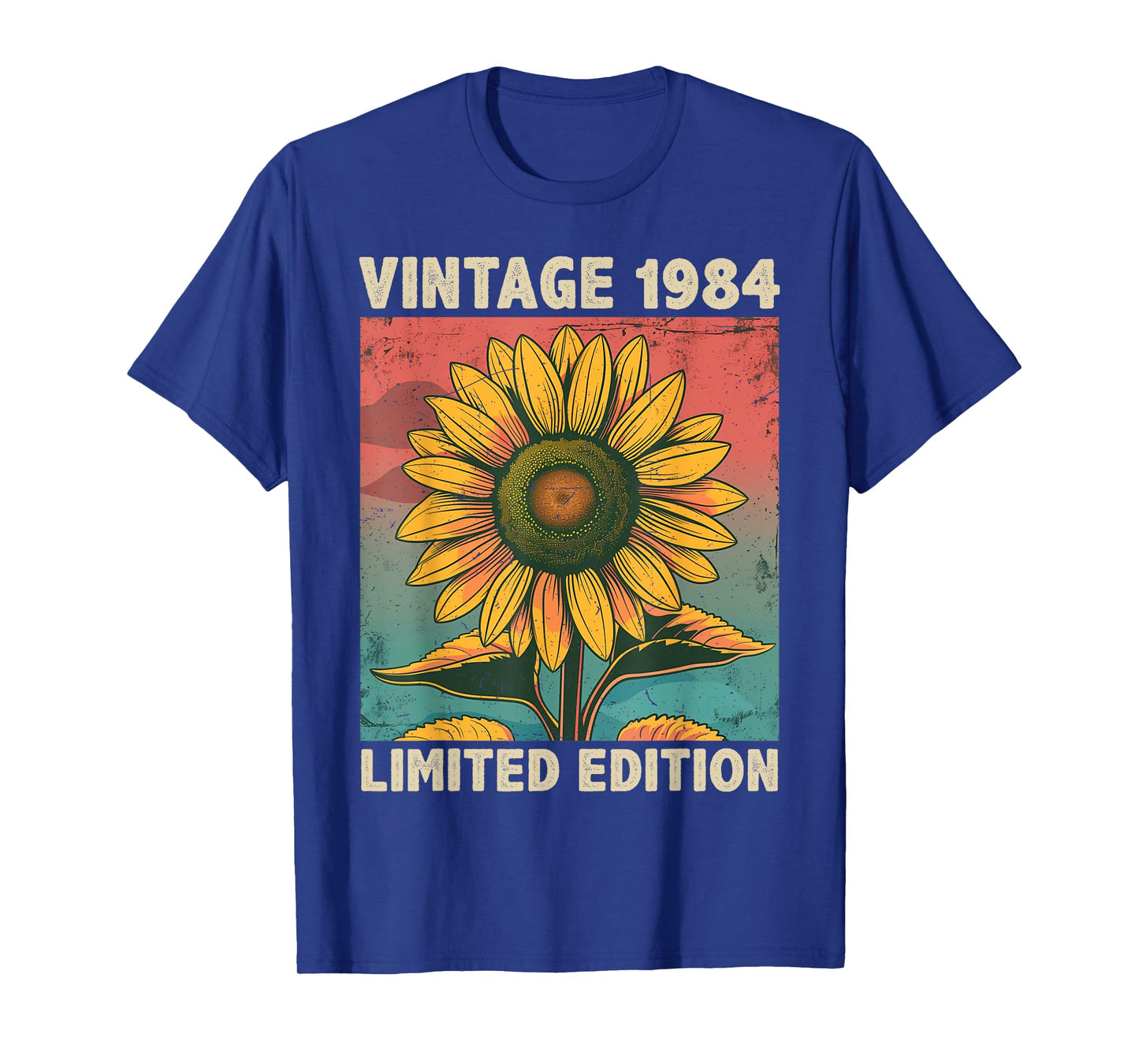 41 Years Old Gift Vintage 1984 Sunflower Lover 41st Birthday T-Shirt