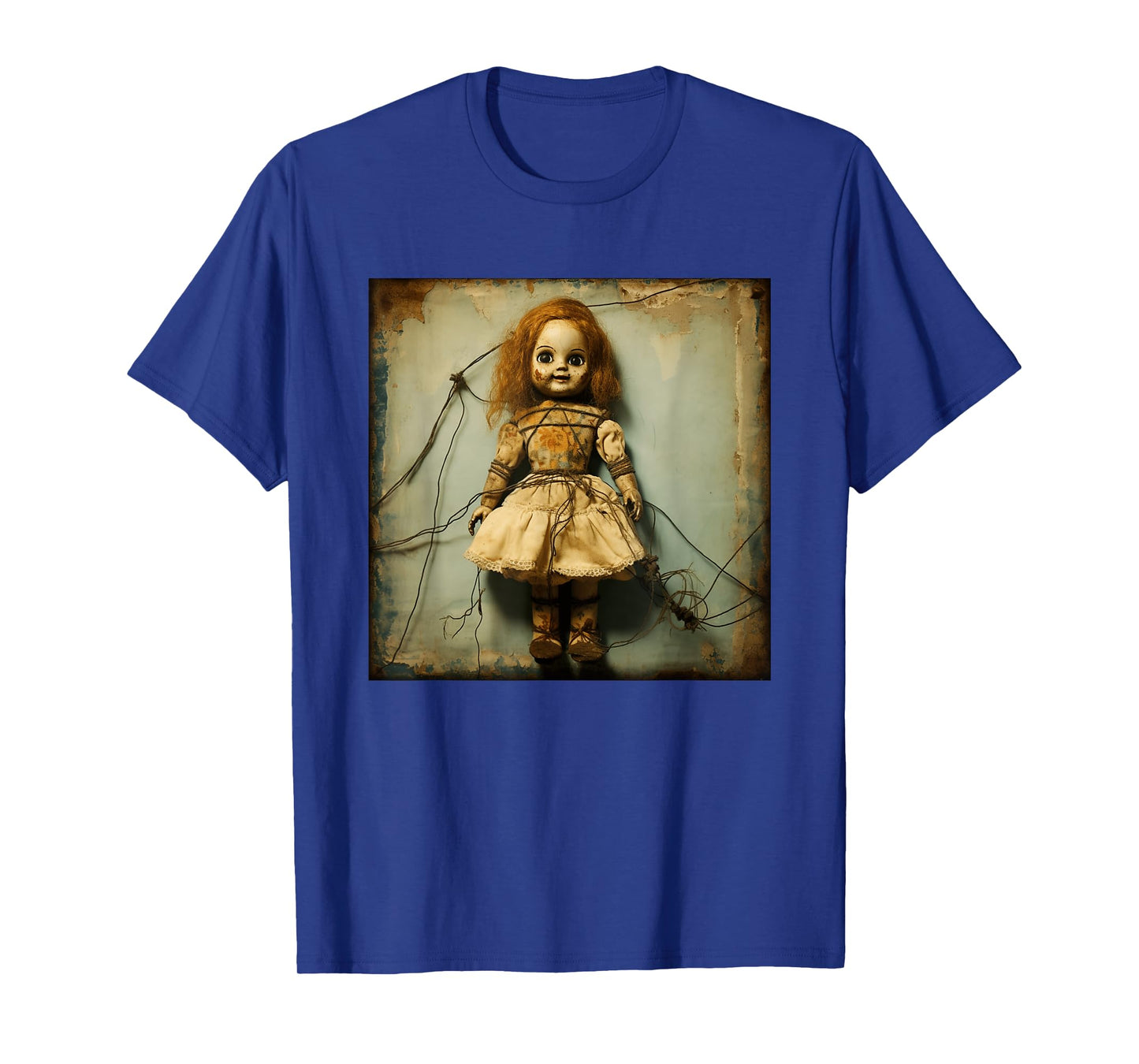 Creepy Haunted Doll Vintage Horror Nightmare Doll T-Shirt