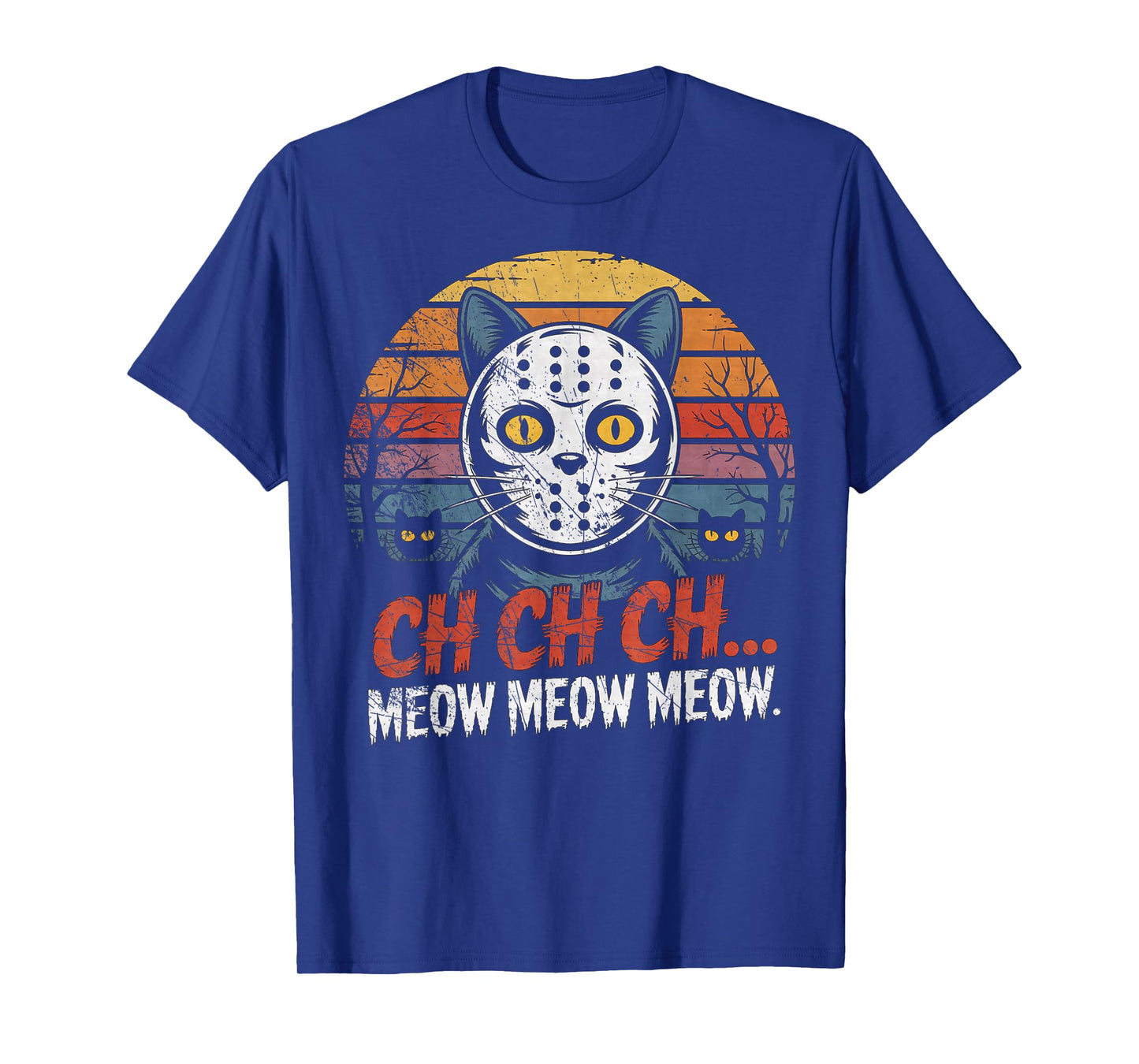 Vintage Retro Halloween Cat T-Shirt