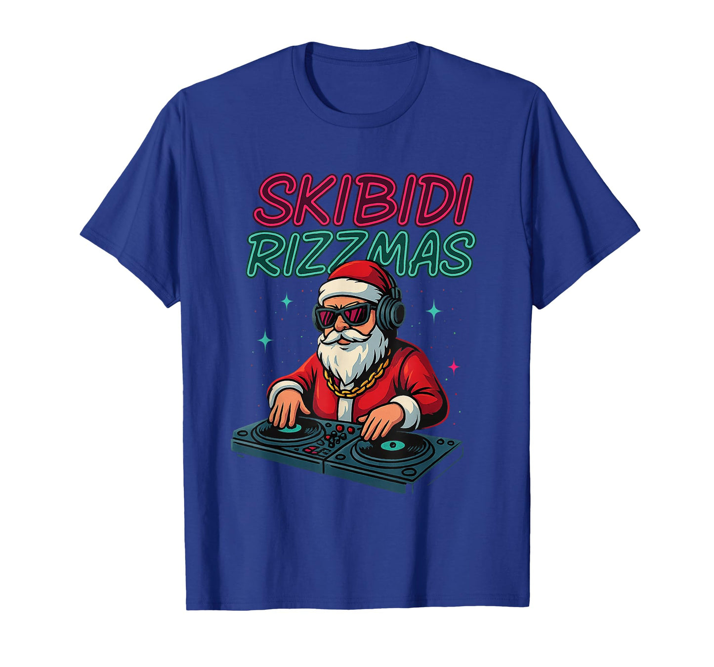 Funny Skibidi Rizzmas Santa Claus Christmas Humor T-Shirt