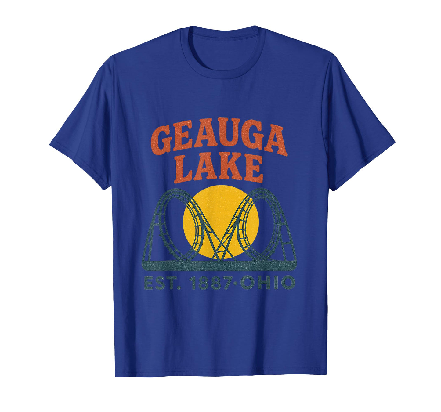 Geauga Lake Double Loop Roller Coaster Vintage T-Shirt
