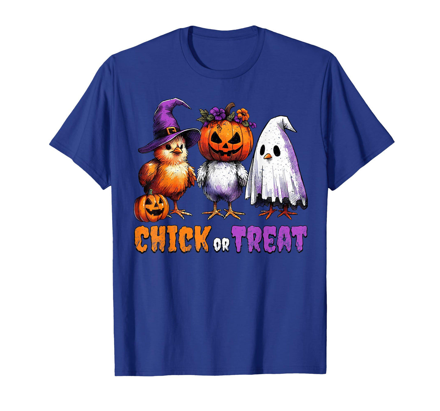 Chick Or Treat Funny Chicken Halloween Costume T-Shirt
