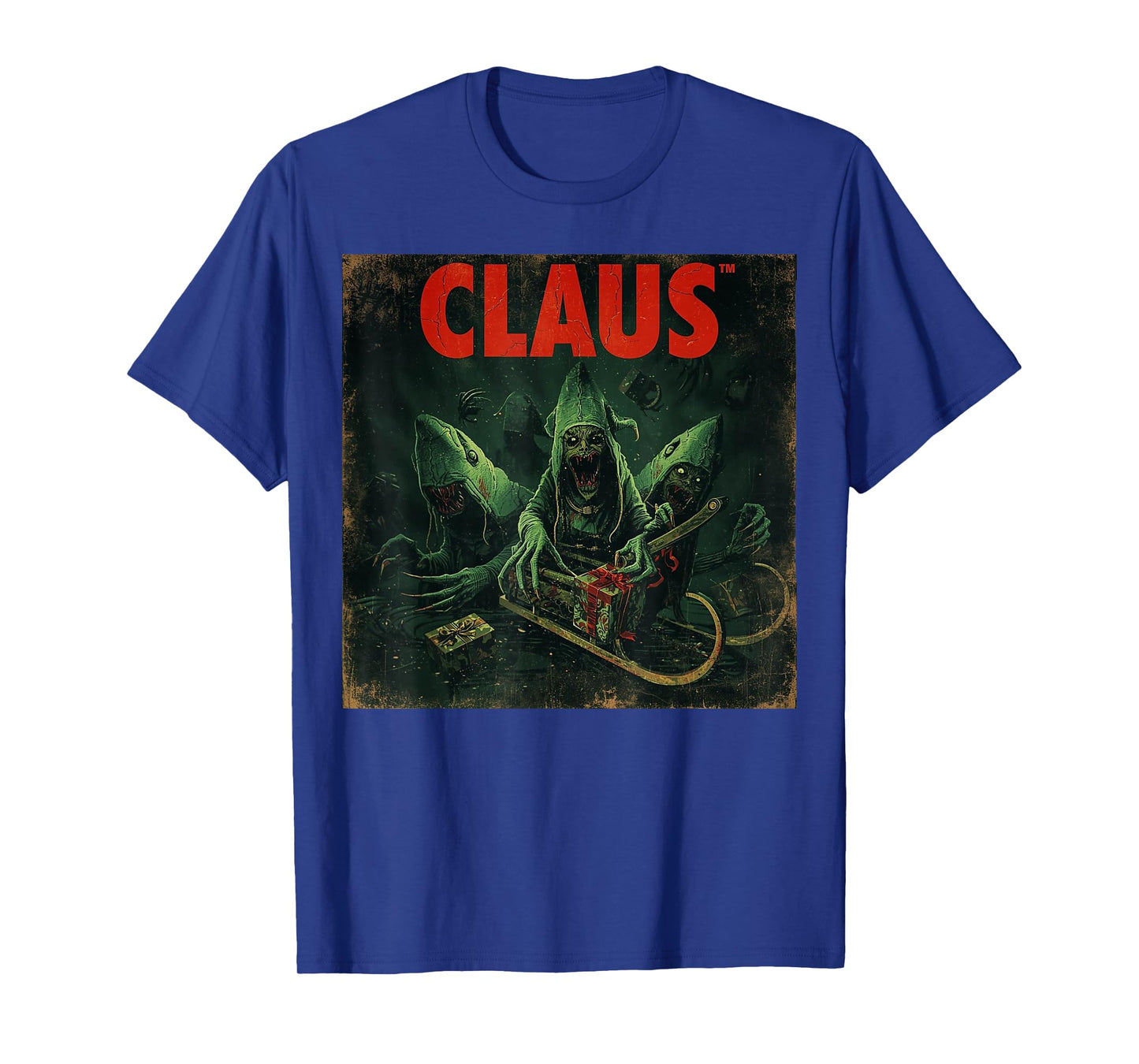 Creepy Claus Horror Christmas Dark Elf Top T-Shirt