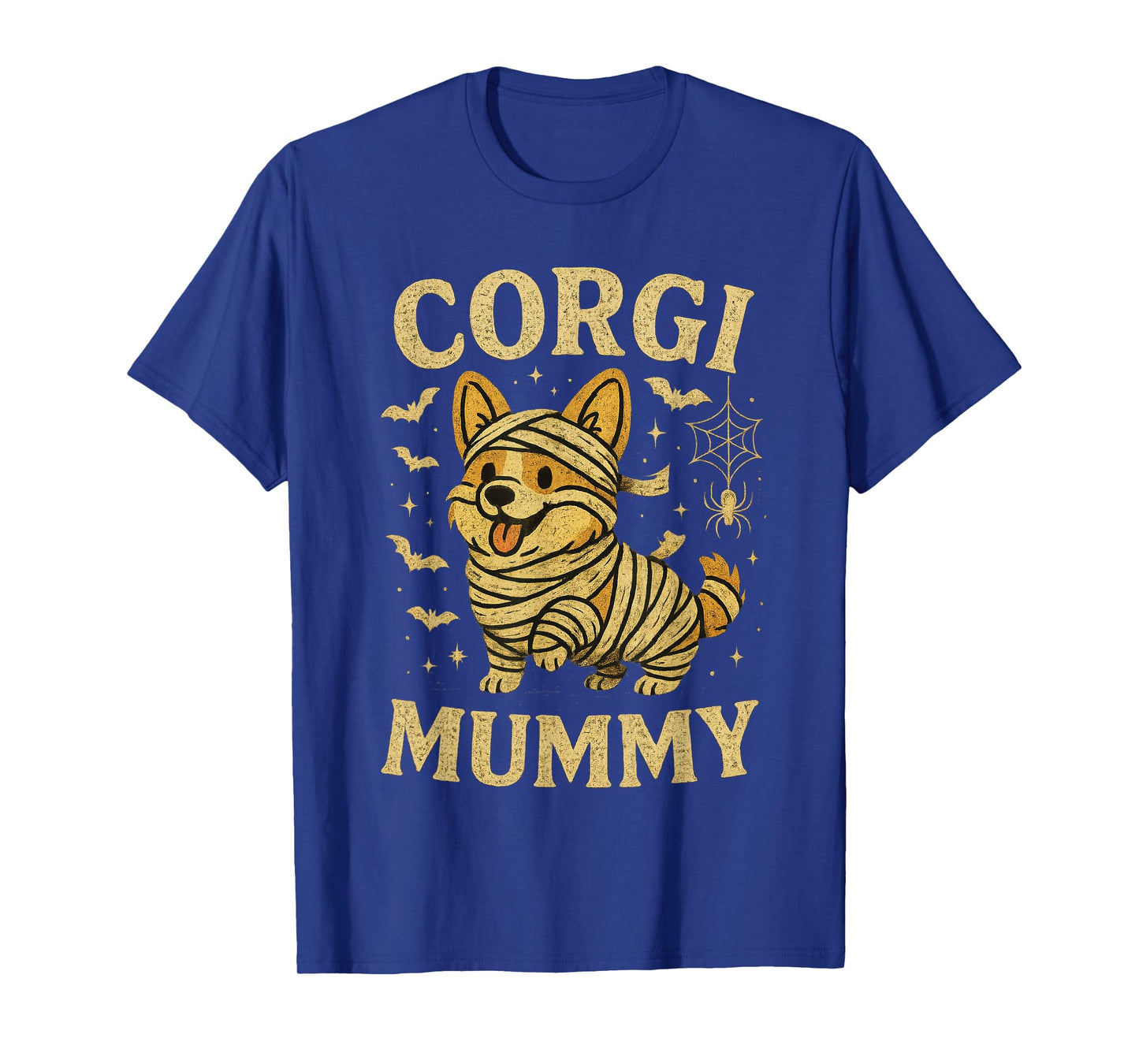 Retro Corgi Dog Ghost Witch Mummy Halloween Spooky Season T-Shirt