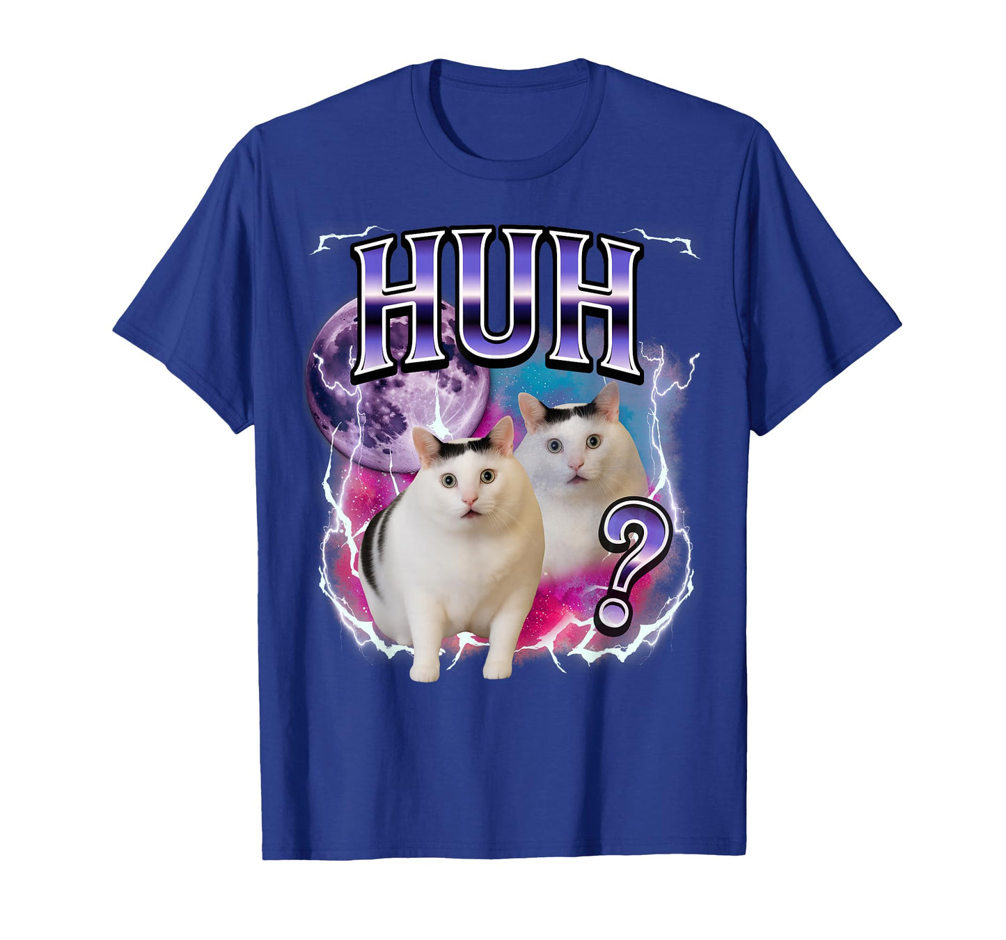 Huh Cat Chonky Meme Funny Confused Cat Meme Lovers T-Shirt