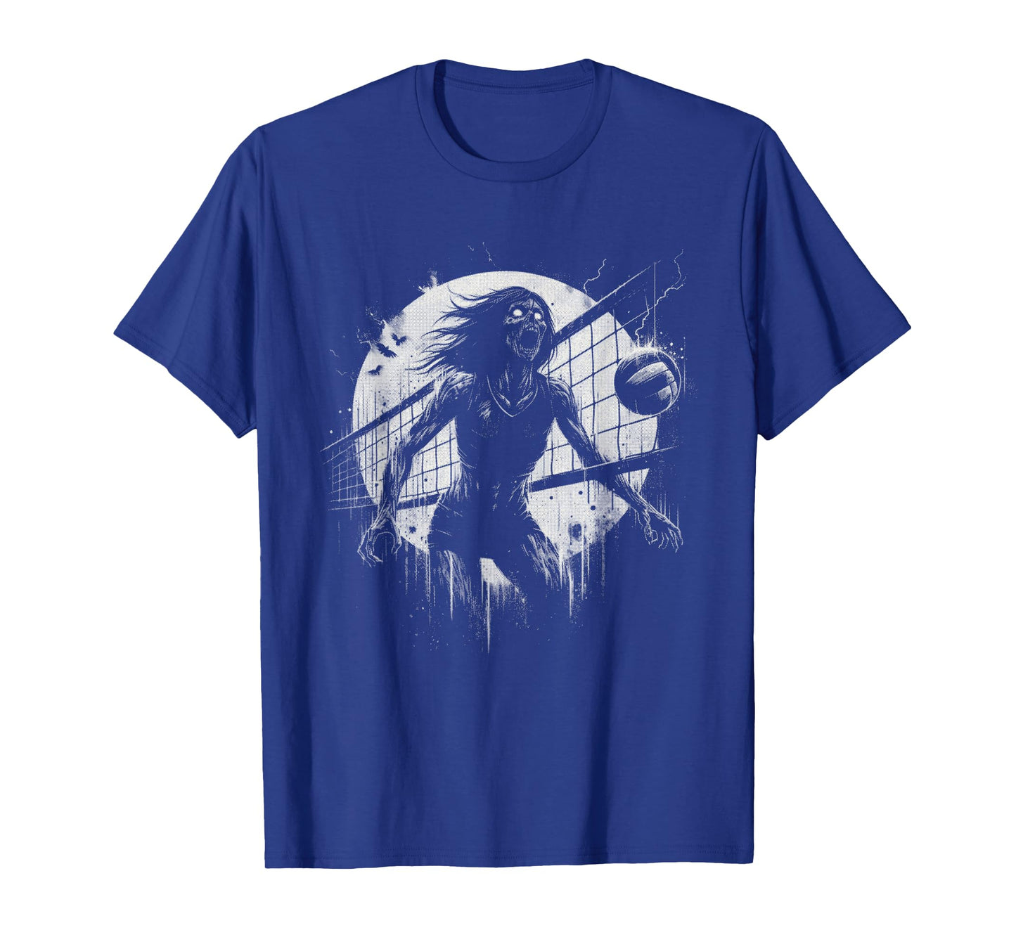 Female Zombie Volleyball - Creepy Volleyball Halloween Lover T-Shirt