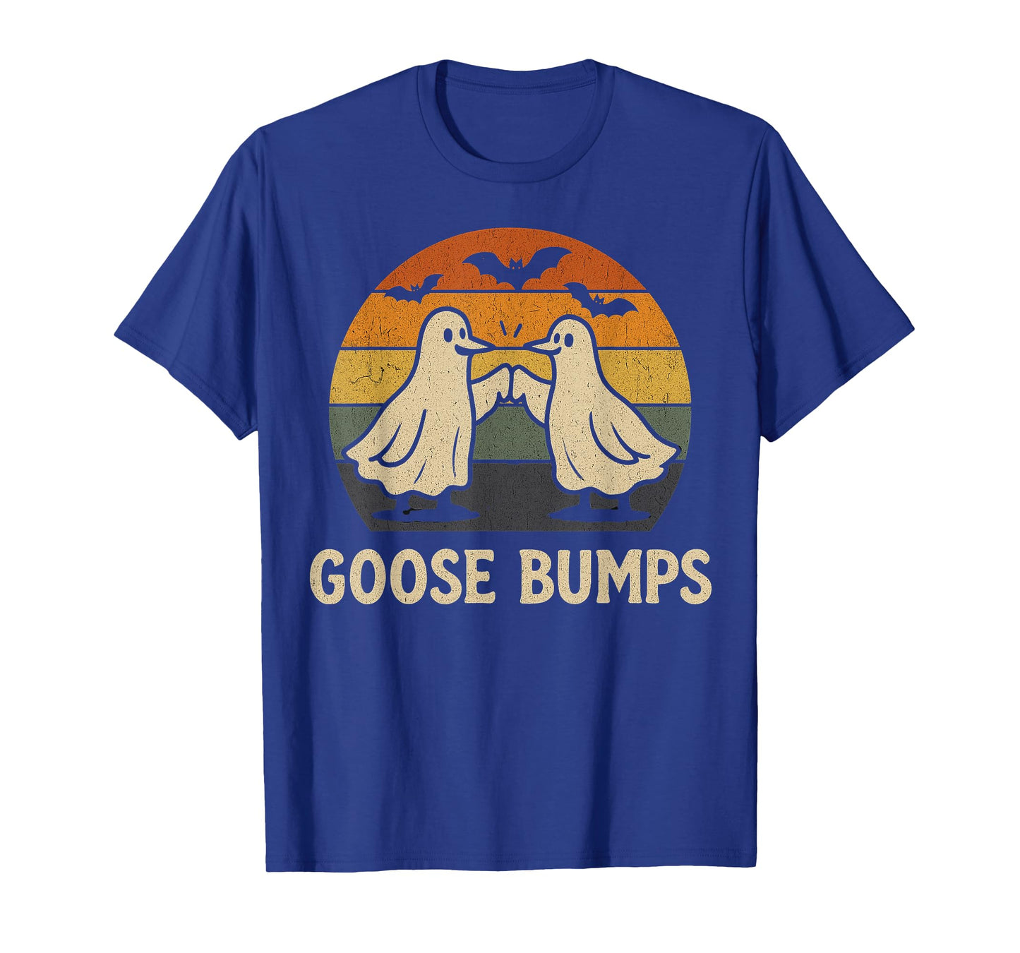 Goose Bumps Halloween Goose Ghost Pumpkin Goose Fist Bump T-Shirt