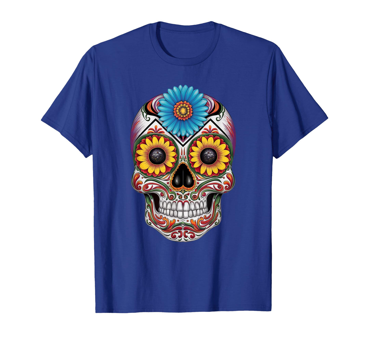 Sugar Skull Day of Dead Halloween Dia De Muertos T-Shirt