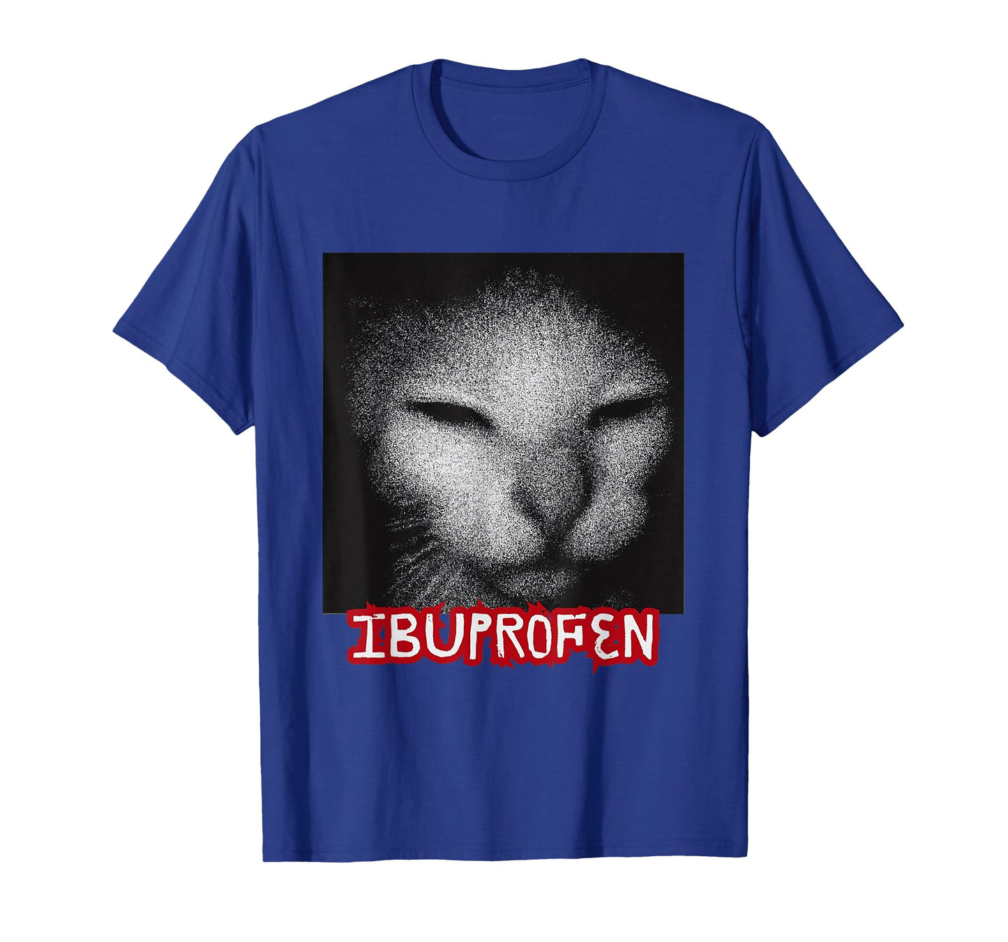 Ibuprofen Funny Cat Meme Vintage Unhinged Cringe T-Shirt for Men Women