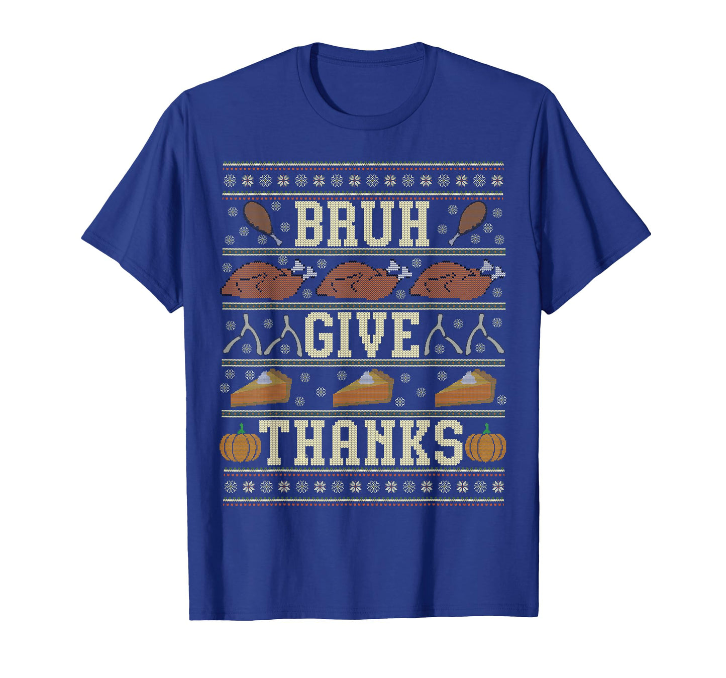 Bruh Meme Ugly Thanksgiving Sweater Turkey Teen Boys Kids T-Shirt
