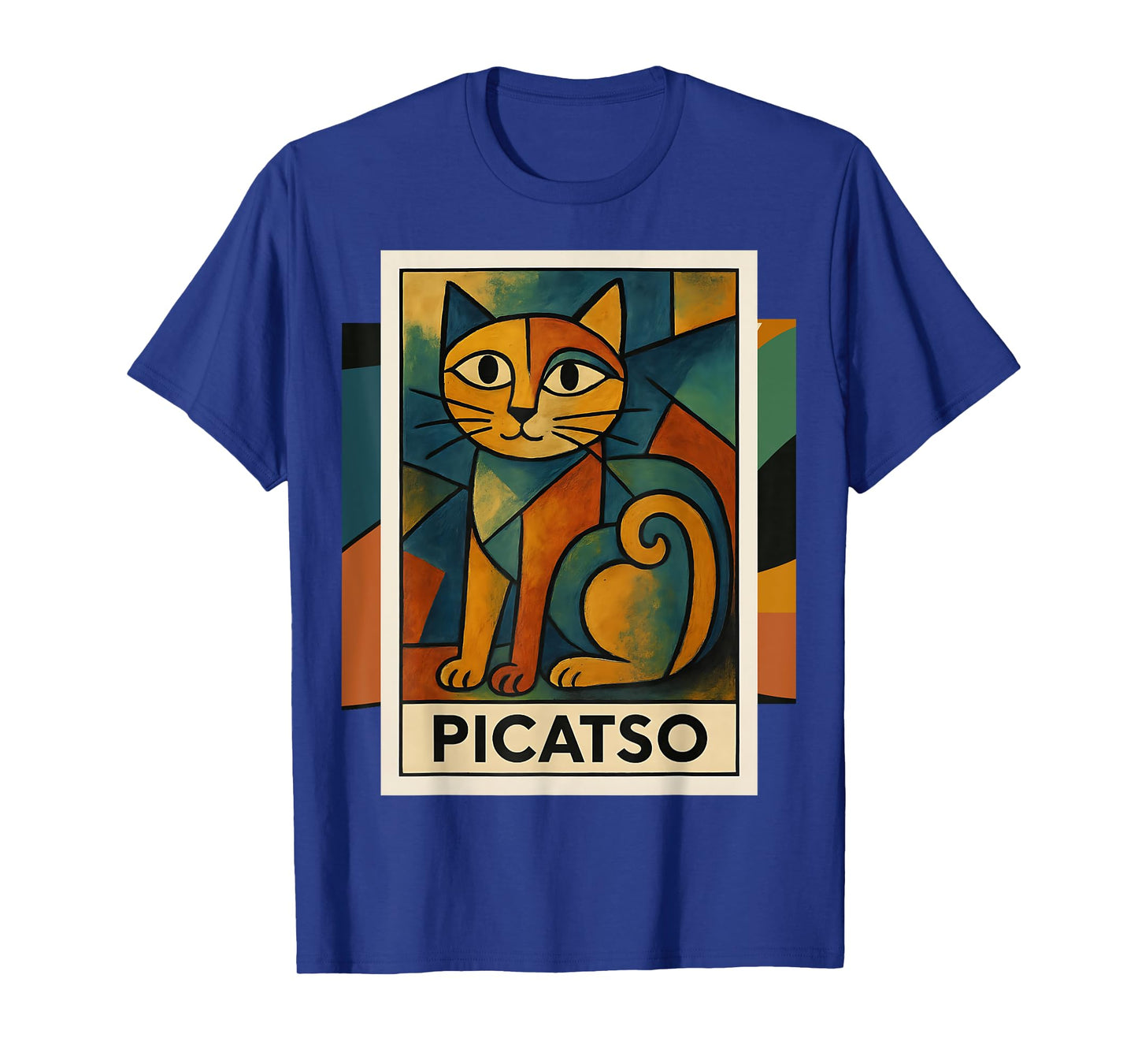 Picatso Cat β Vintage Cubist Art-Inspired Design T-Shirt for Men Women Girls Kids