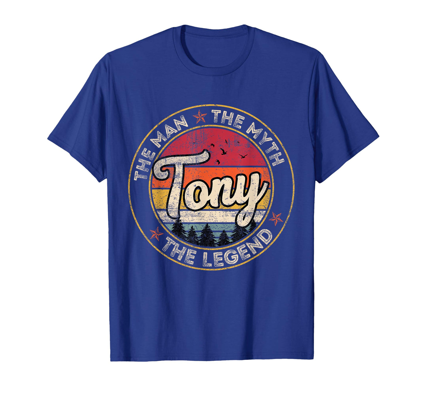 Tony The Man The Myth The Legend Personalized Name T-Shirt