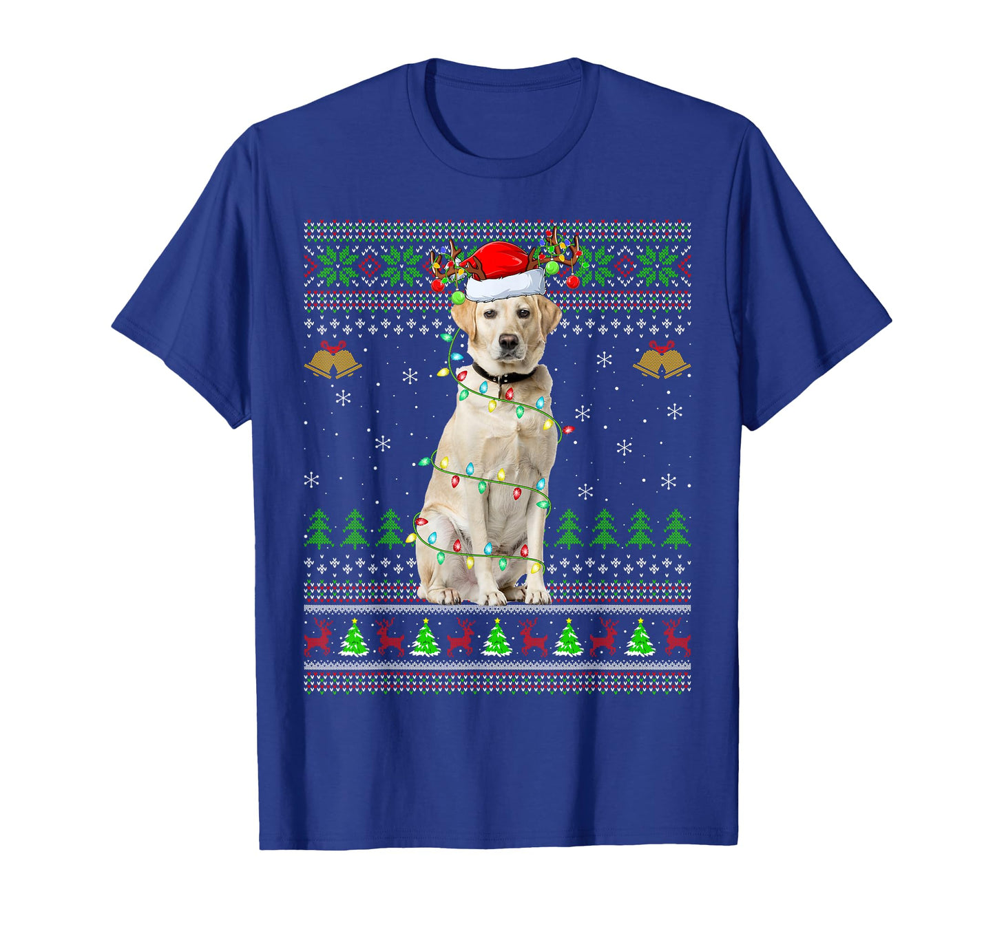 Labrador Retriever Dog Ugly Christmas Sweaters Holiday Xmas T-Shirt
