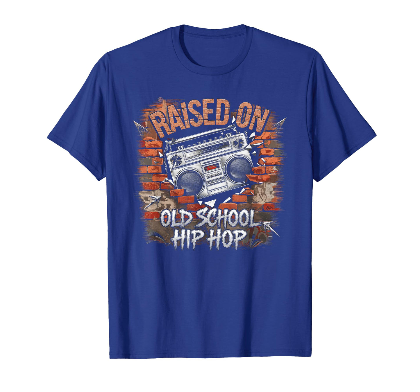 RAISED ON OLD SCHOOL Graffiti Rap HIP HOP Tshirt Cassette T-Shirt