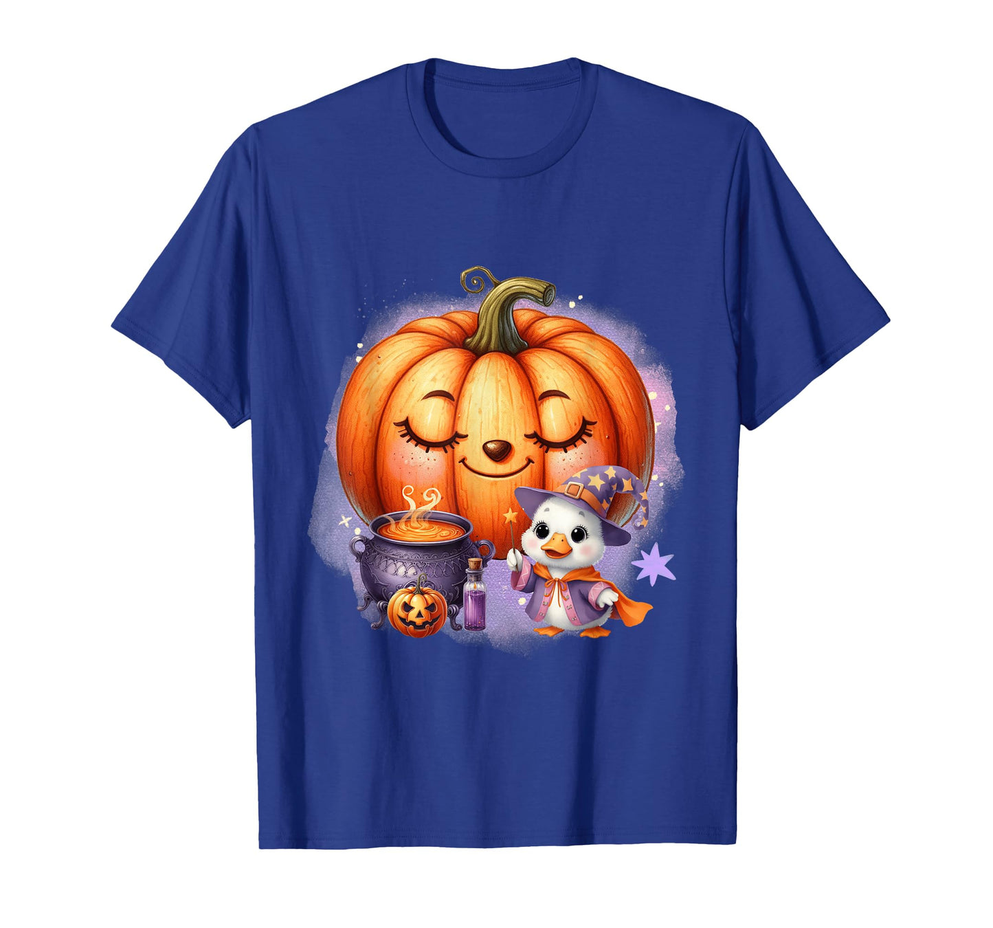Halloween Goose Jack O Lantern Cute Wizard Animal Baby T-Shirt