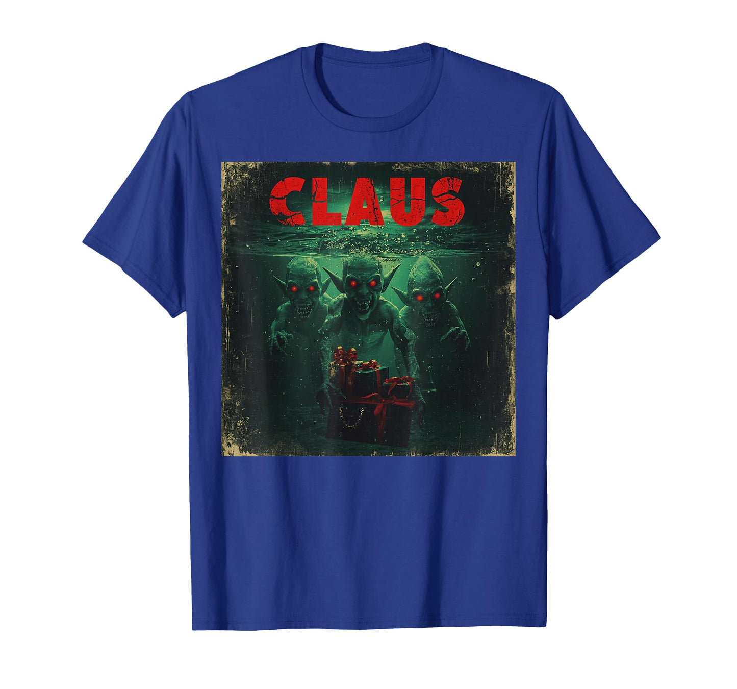 Creepy Claus Horror Christmas Dark Elf Top T-Shirt