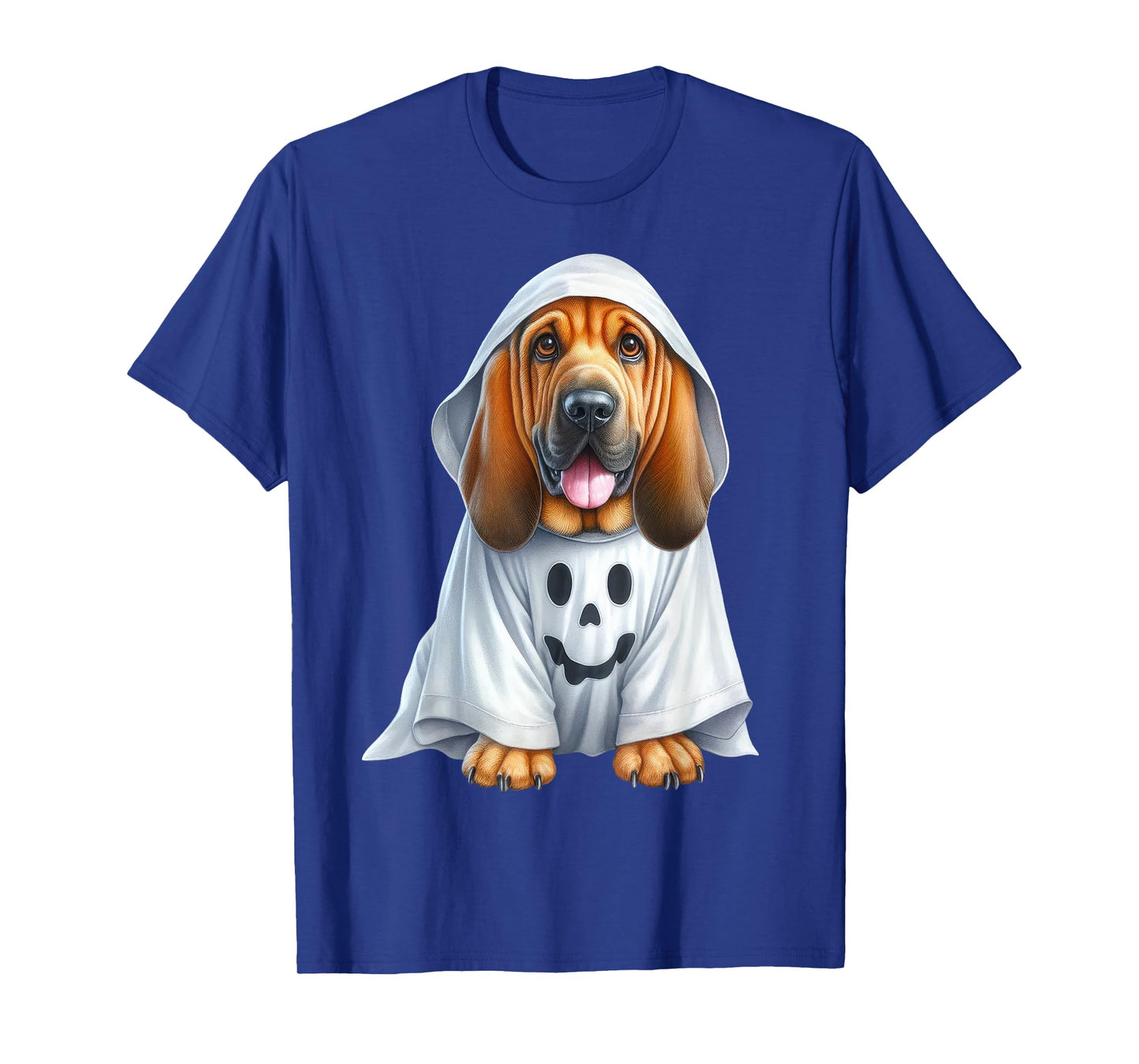 Funny Ghost Bloodhound Dog Lover Halloween Costume Men Women T-Shirt
