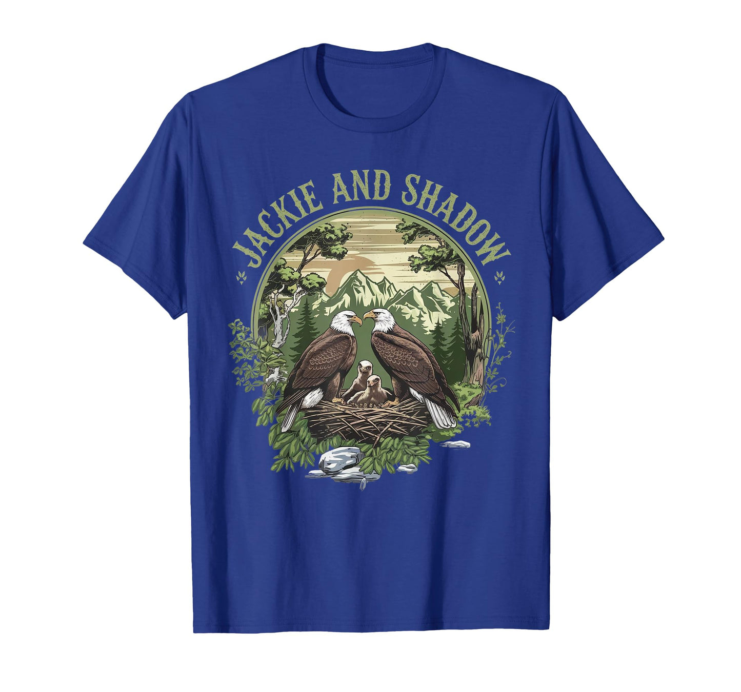 Vintage Jackie And Shadow Bald Eagle Family Nature Lovers T-Shirt