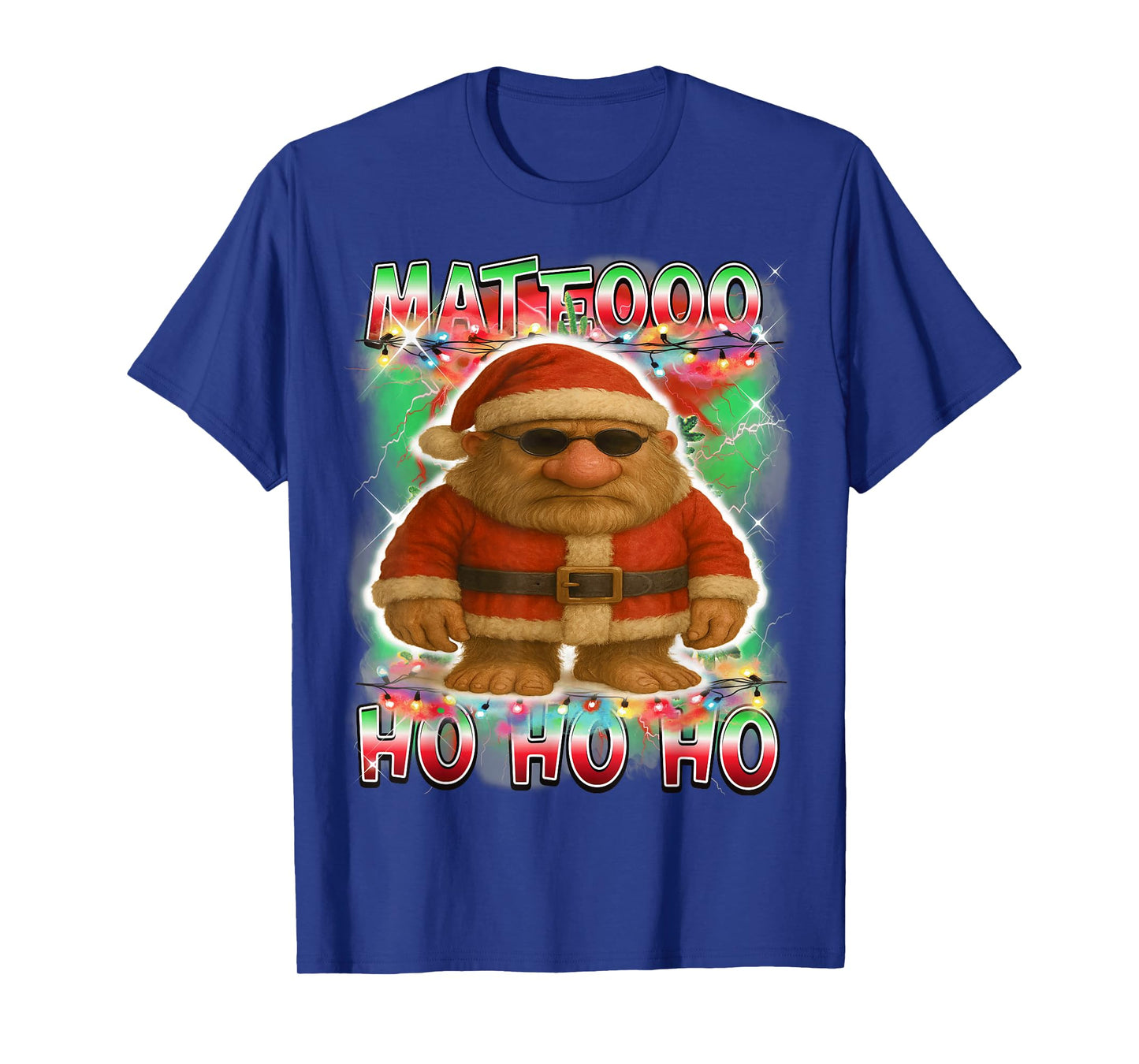 Mateo Sahur Santa Claus Italian Brainrot Christmas T-Shirt