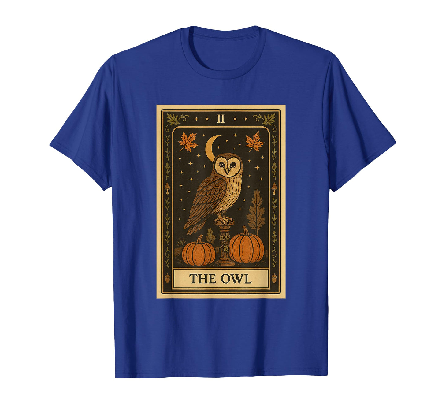 The Owl Tarot Card Autumn Harvest Graphic T-Shirt
